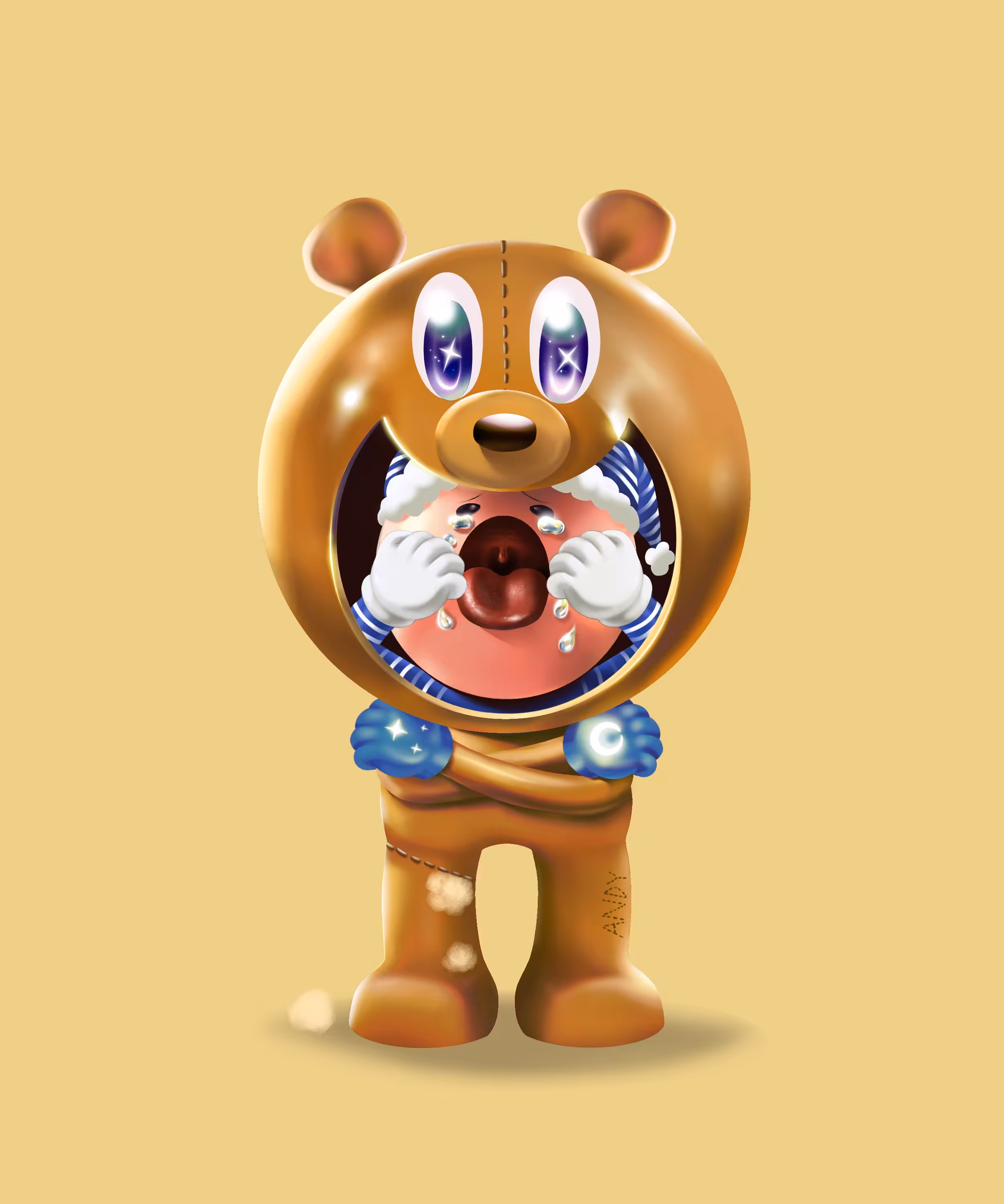 052 Don't cry Nightmare Kid,Teddyteddy stand by you. 