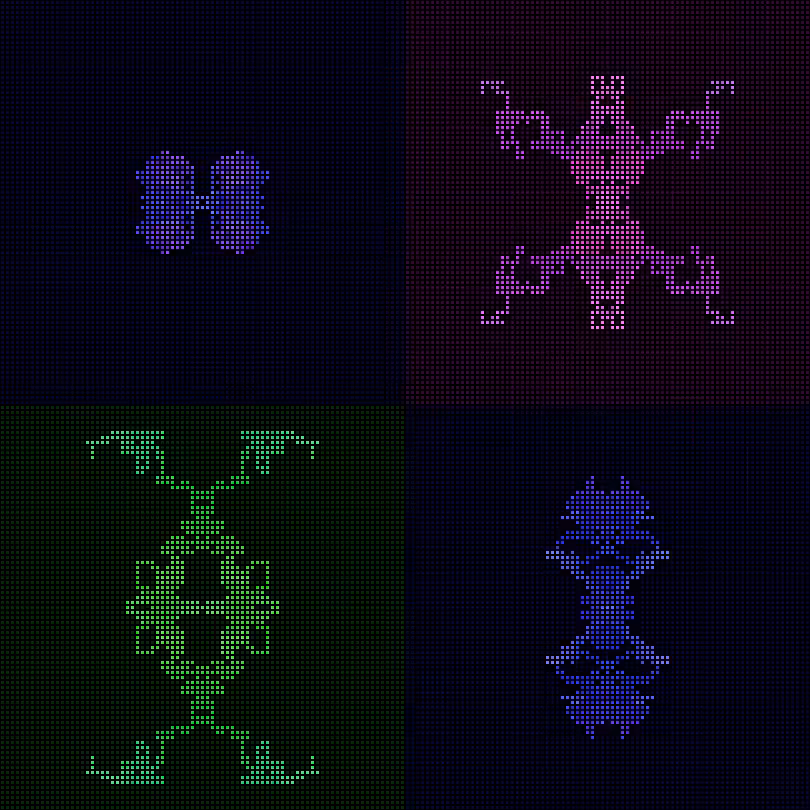 Dither Creatures 2x2 #60