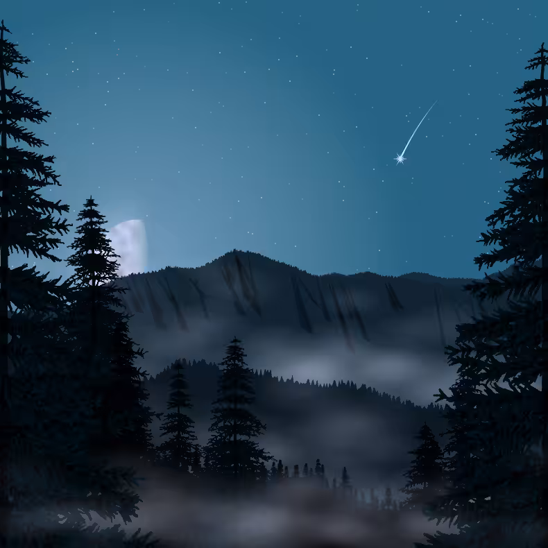 Moonlit Mountains #30