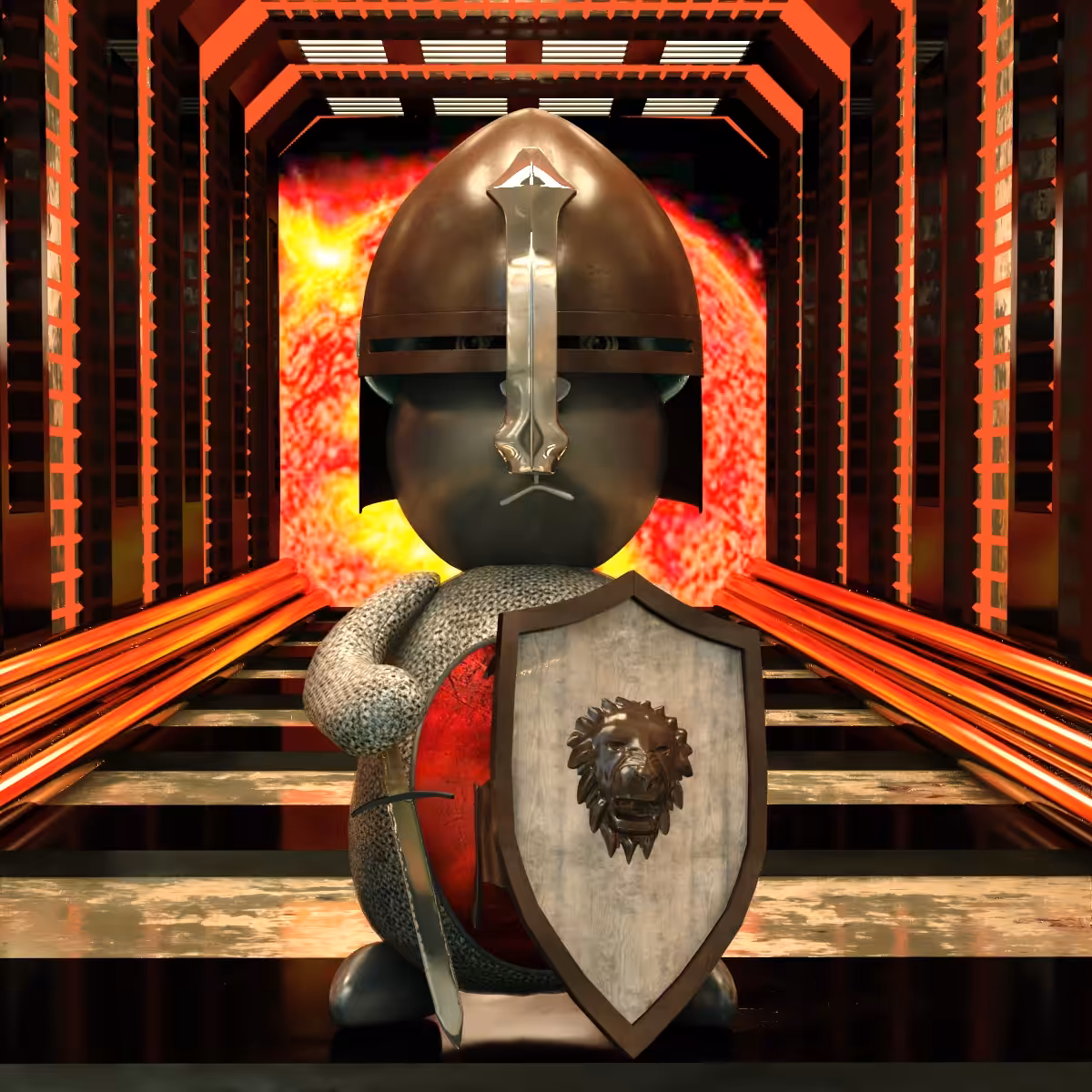  Warrior Bear #Red Hero Warrior 