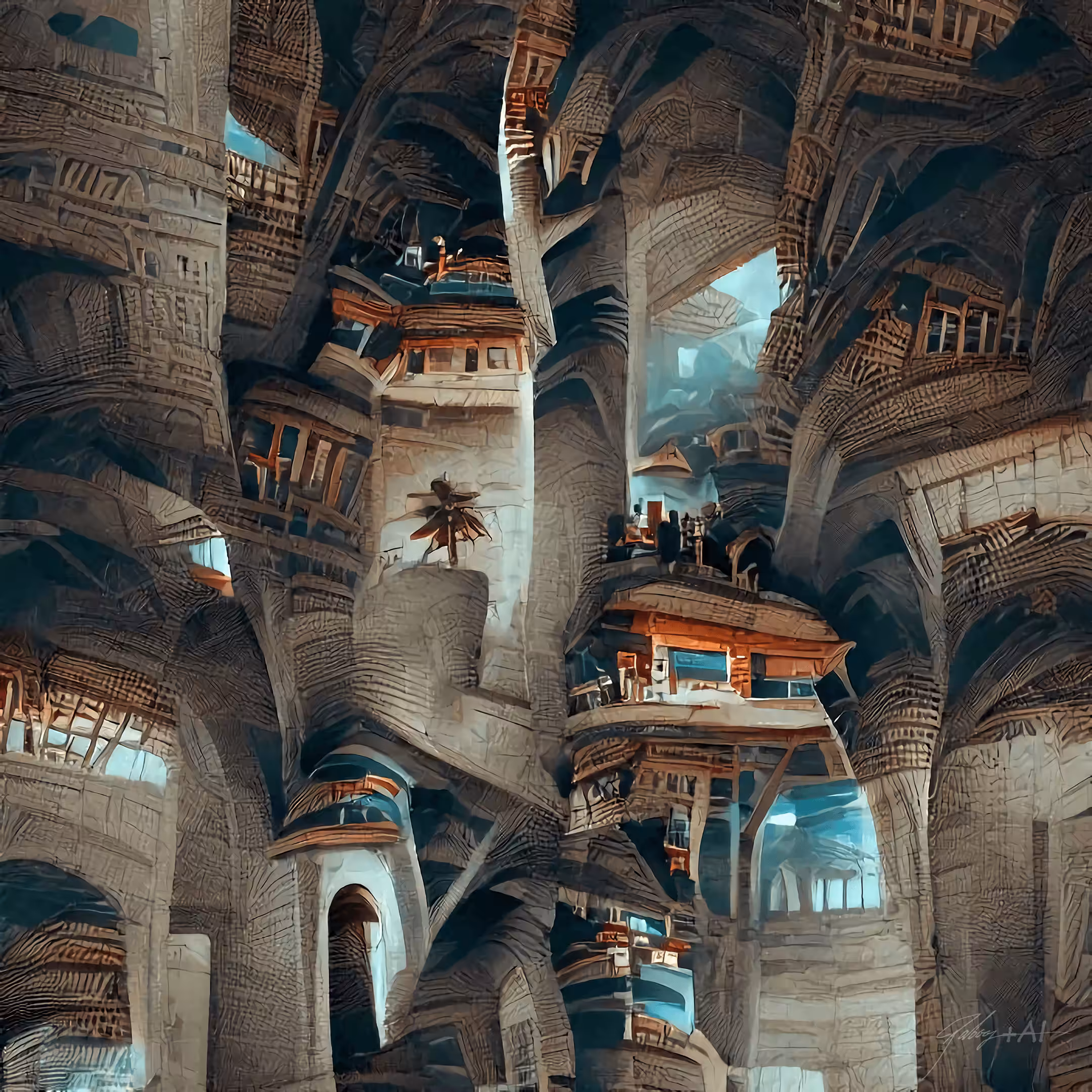 4 dimensional Heliopolis style temple