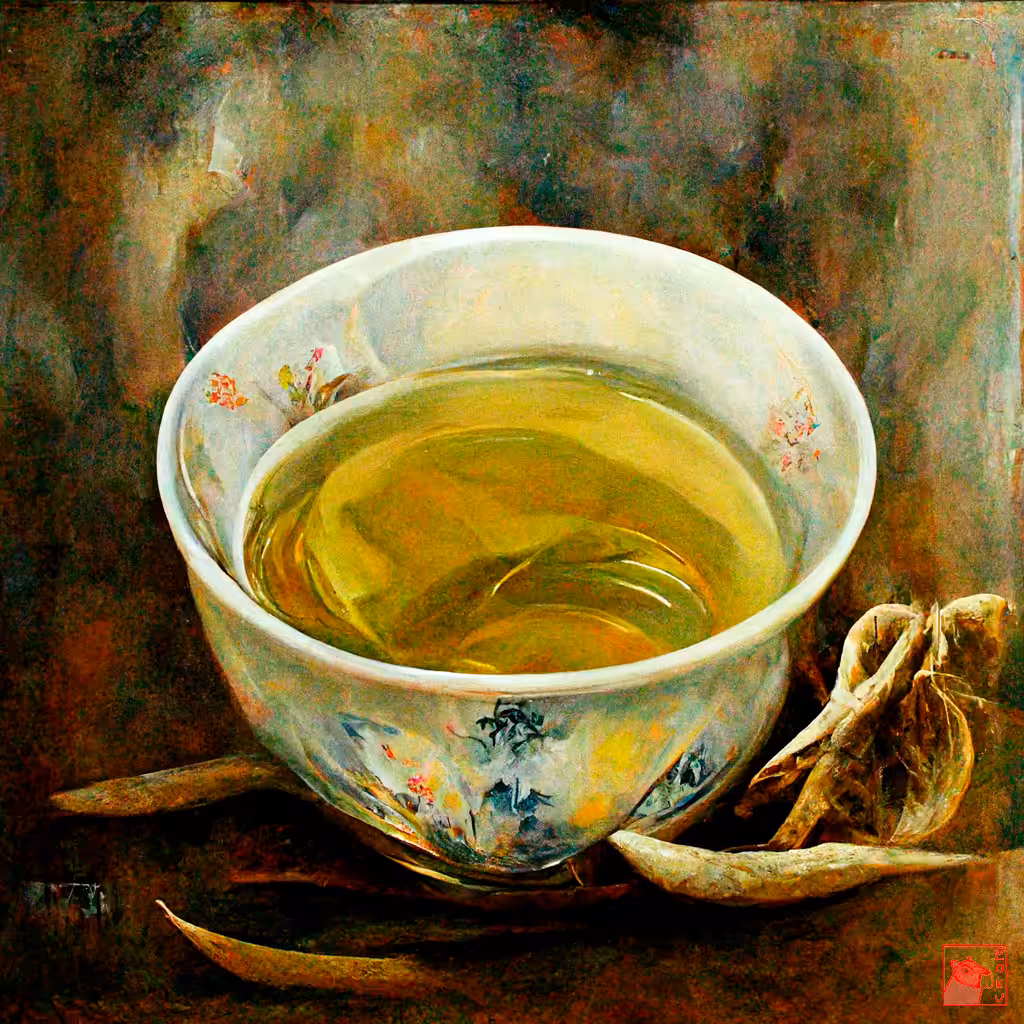 A cup of white tea
