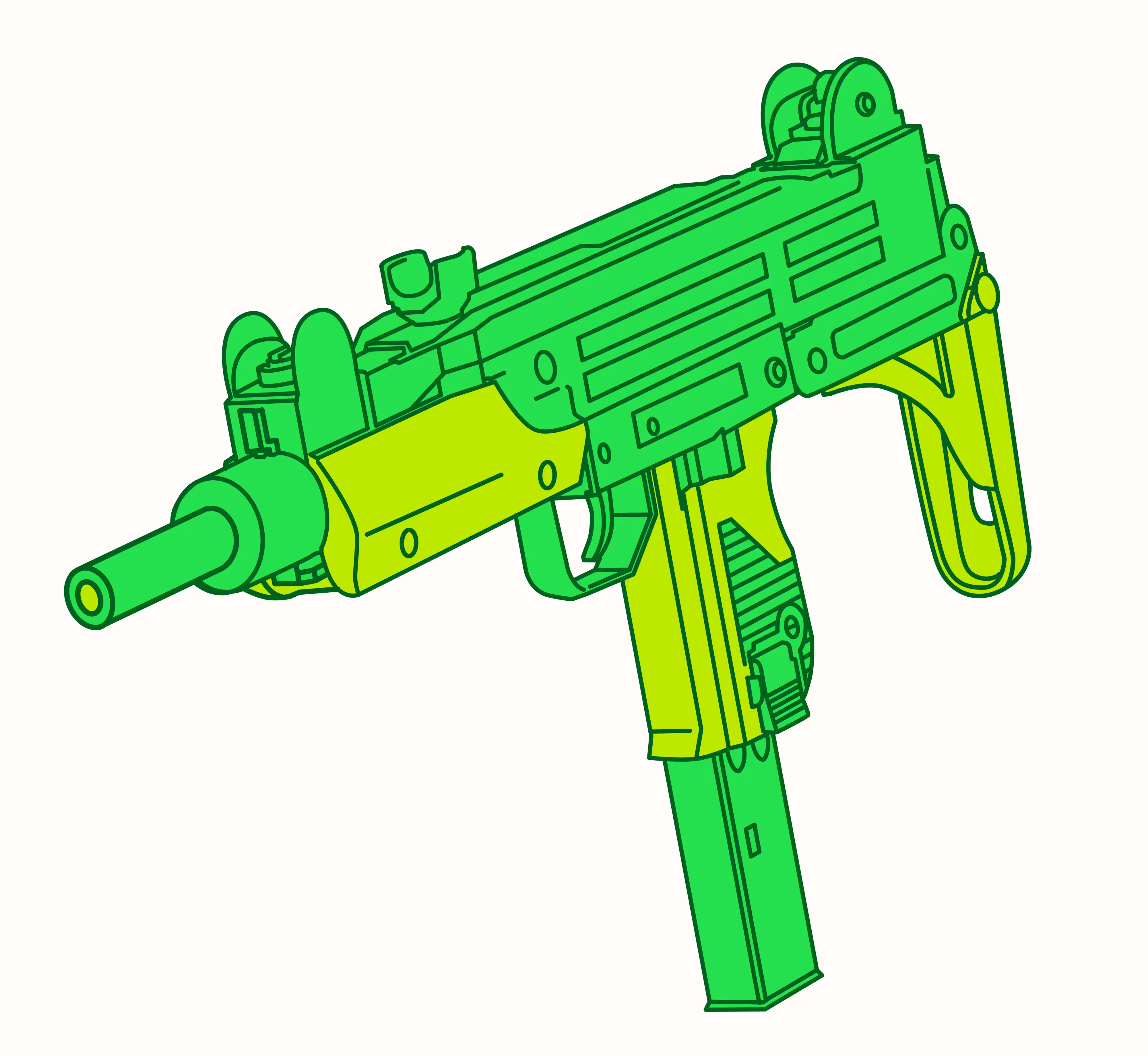 Krypto Gun - Uzi - Uranium 1/1