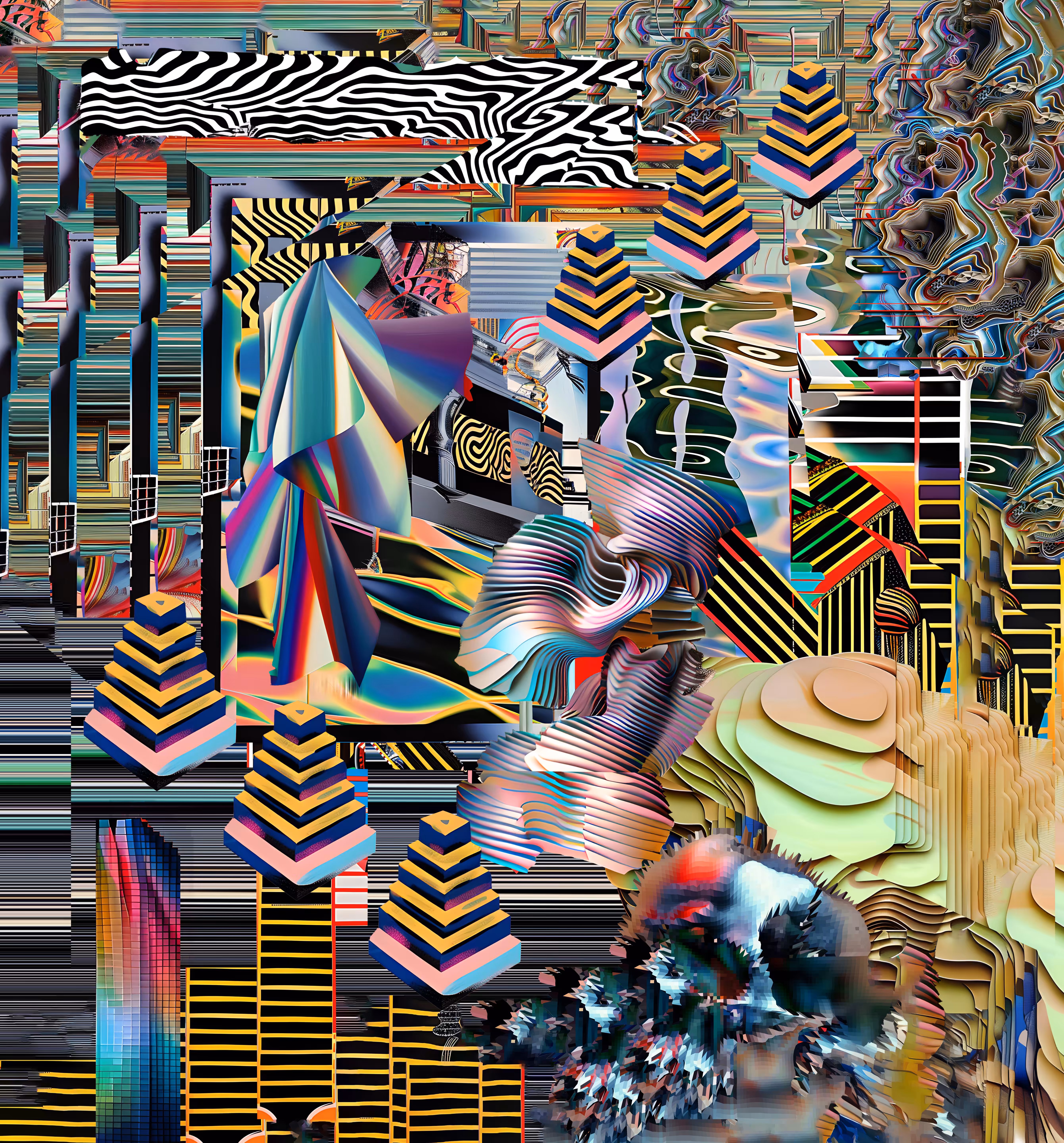 2 Thoughtforms in a Hypermatrix between Water and Death