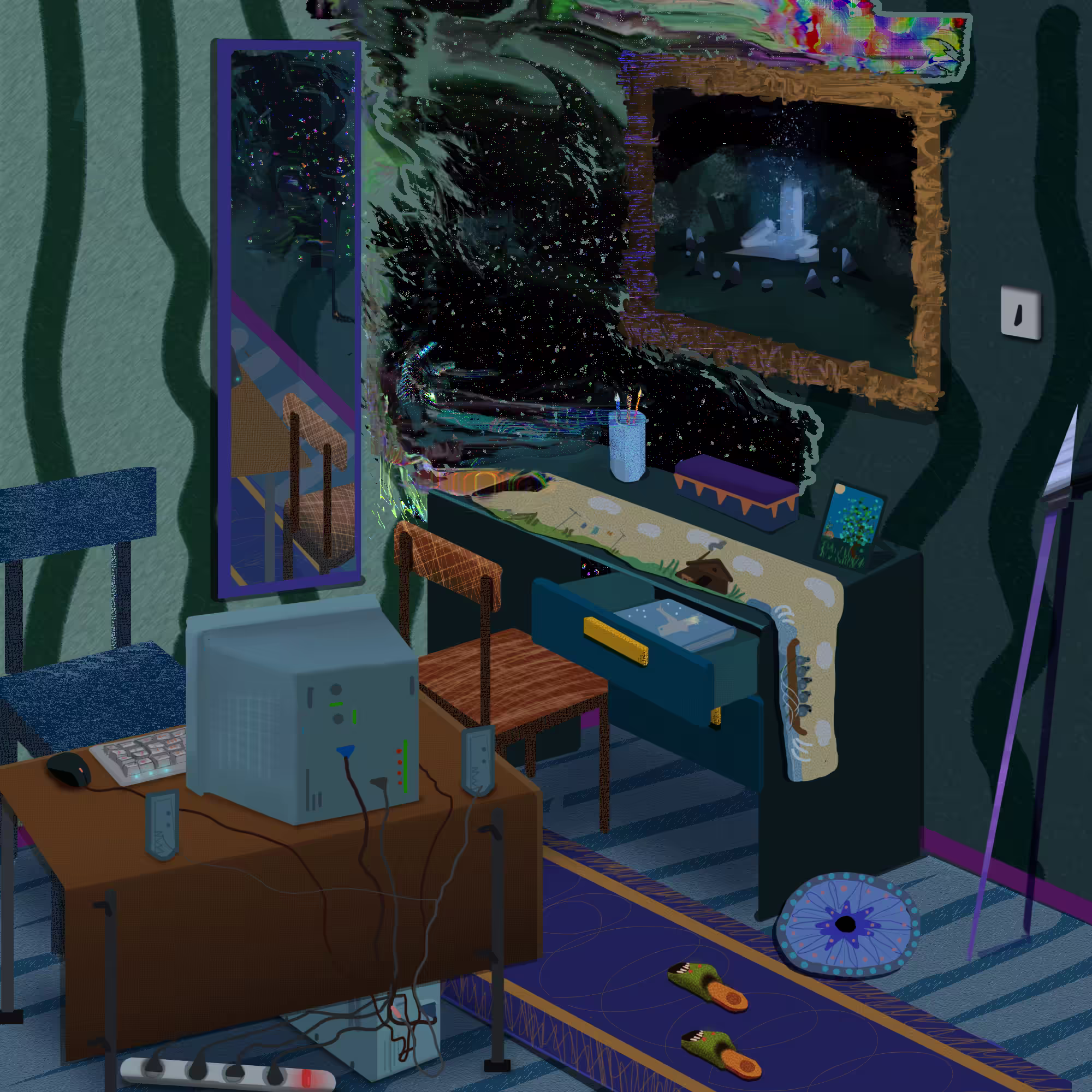 Wallhole interior