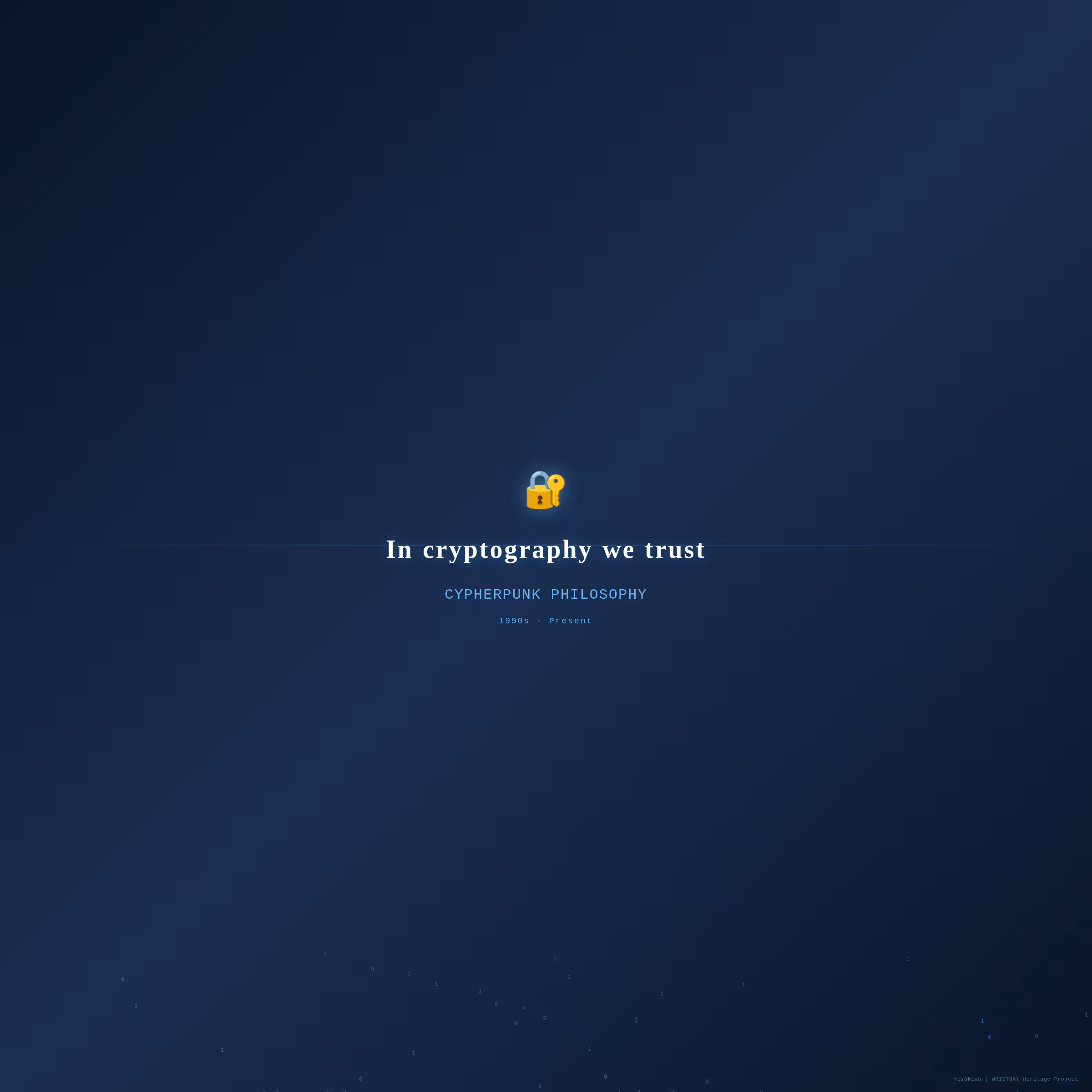 In Cryptography We Trust - Cypherpunk Philosophy