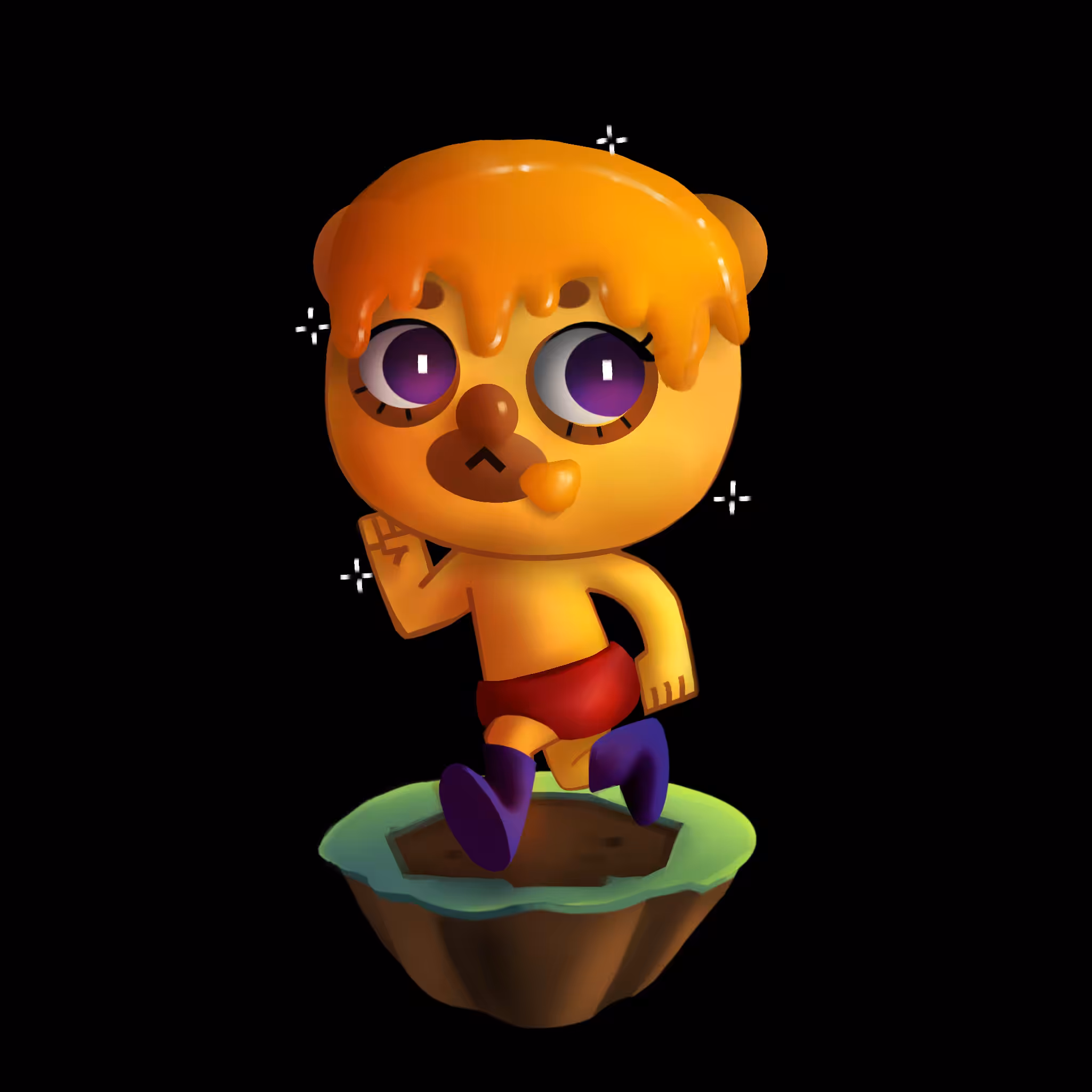 Lil Childhood no.13: baby yellow bear