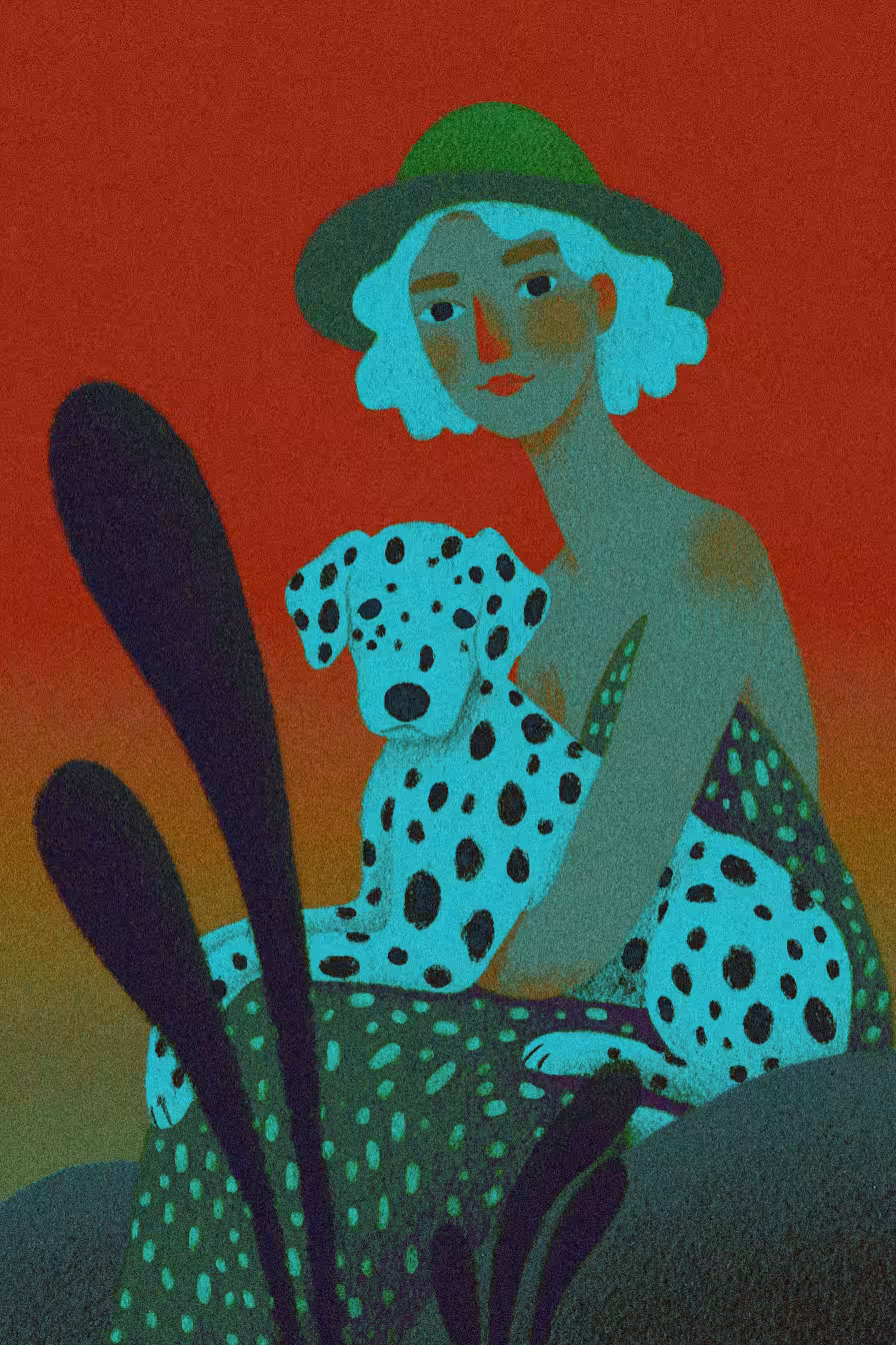 Lady with the Spotted Friend