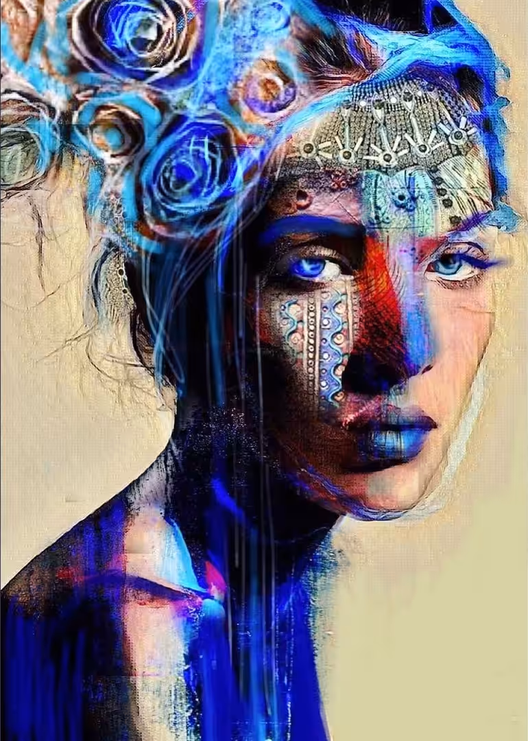 Blue Neon lights