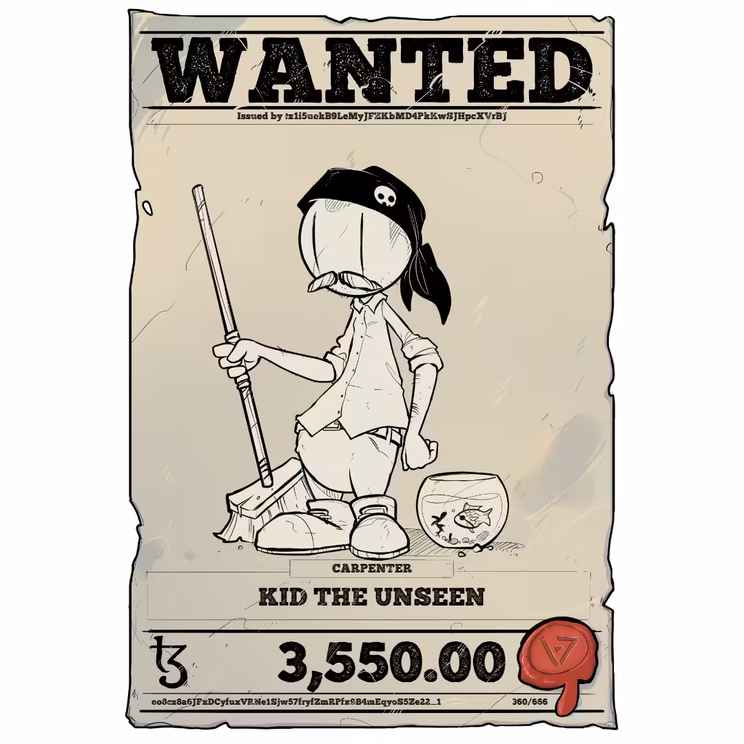 KID THE UNSEEN | TEZOS PIRATE 360/666