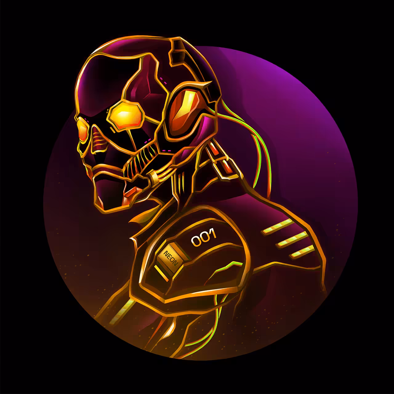 Neon Borg #001