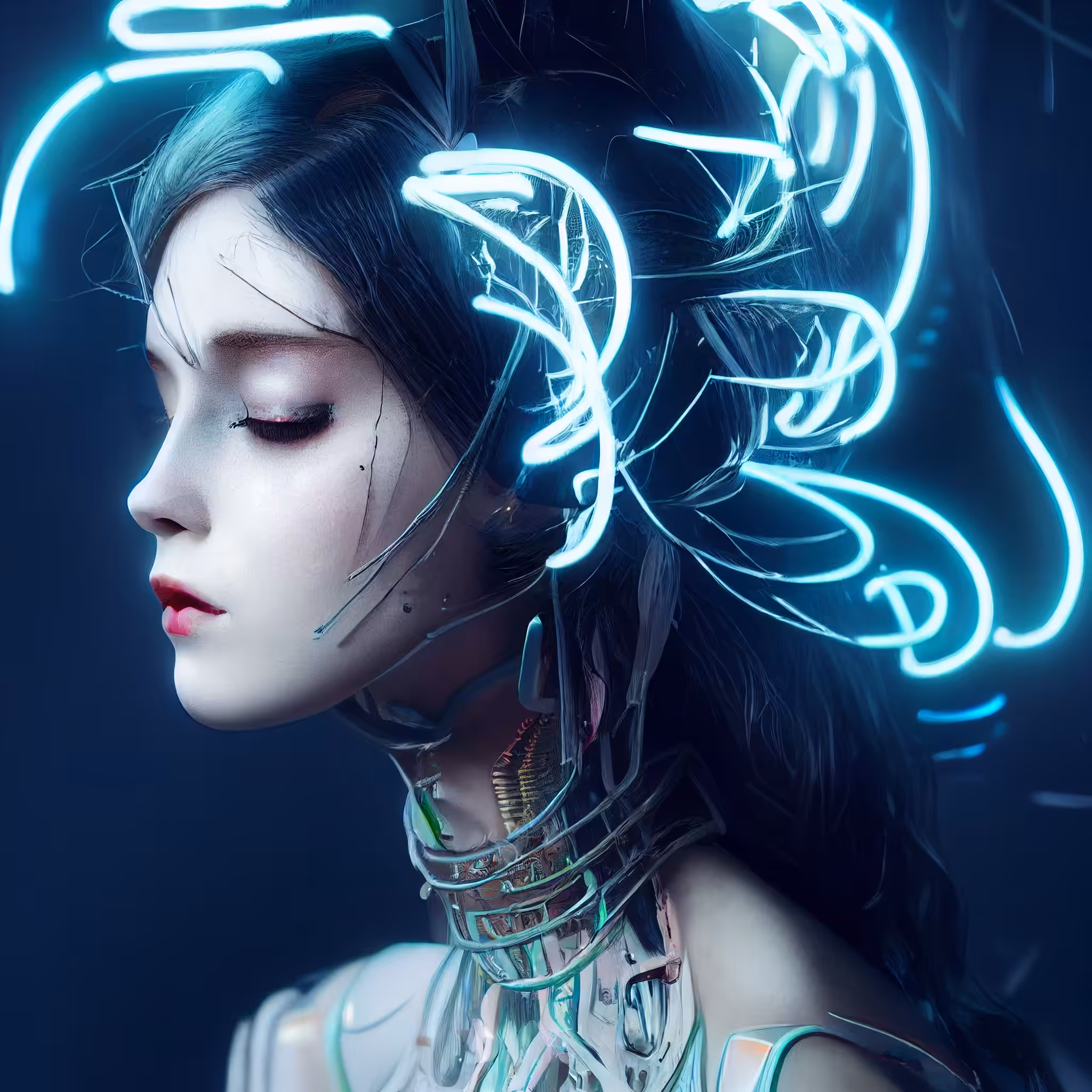 White neon