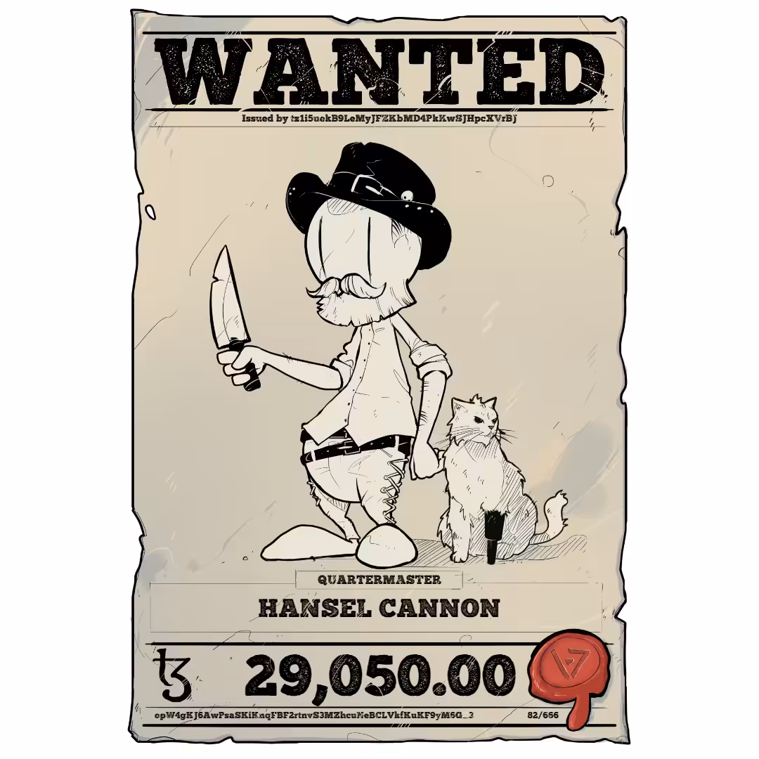HANSEL CANNON | TEZOS PIRATE 82/666