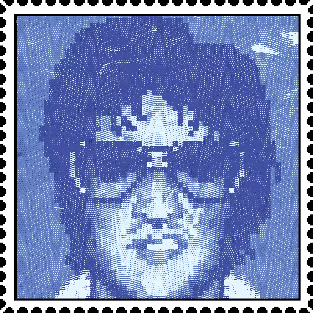 Elvis Presley caricature stamp