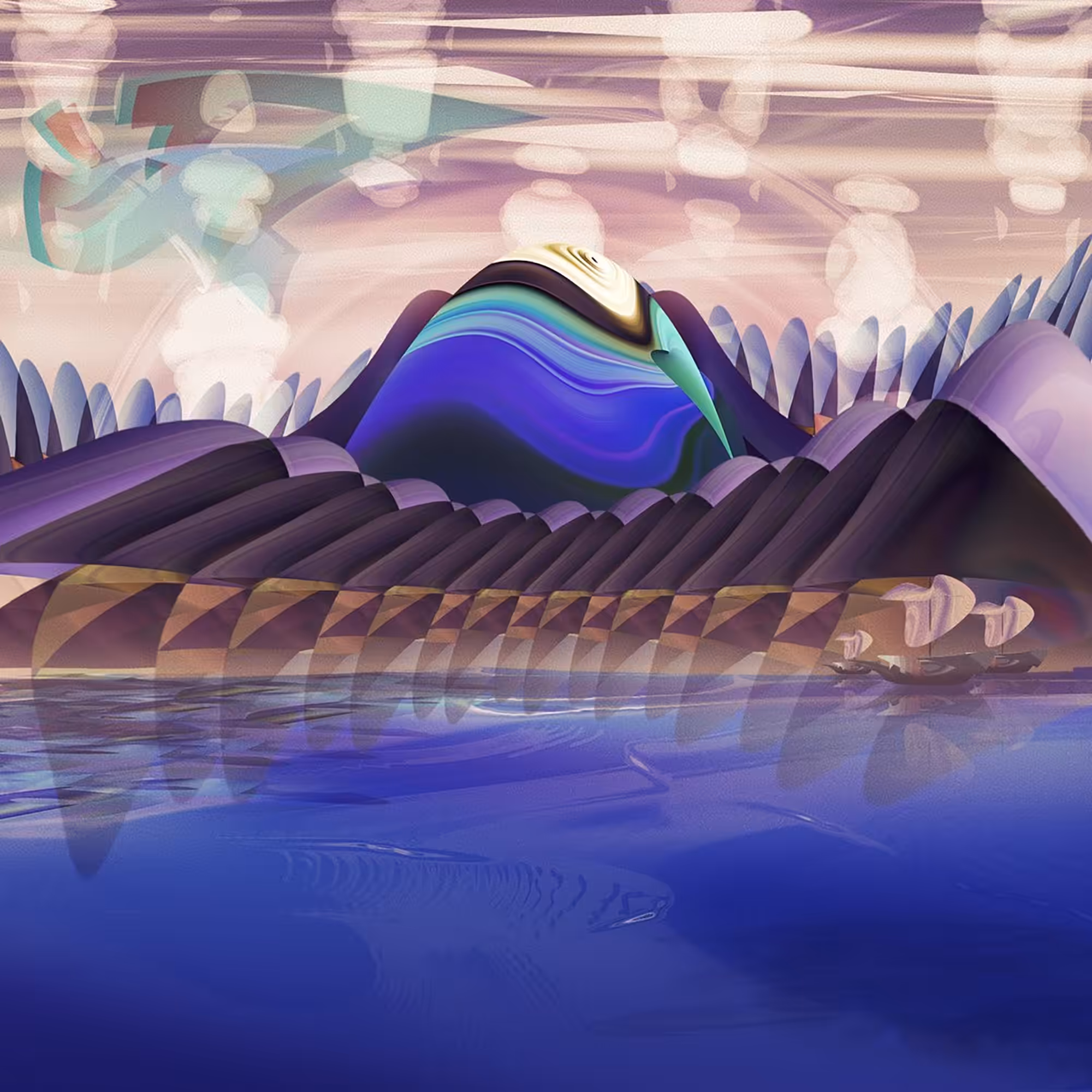 Meltdown Hallucinations: Ships Near Warp Volcano Island