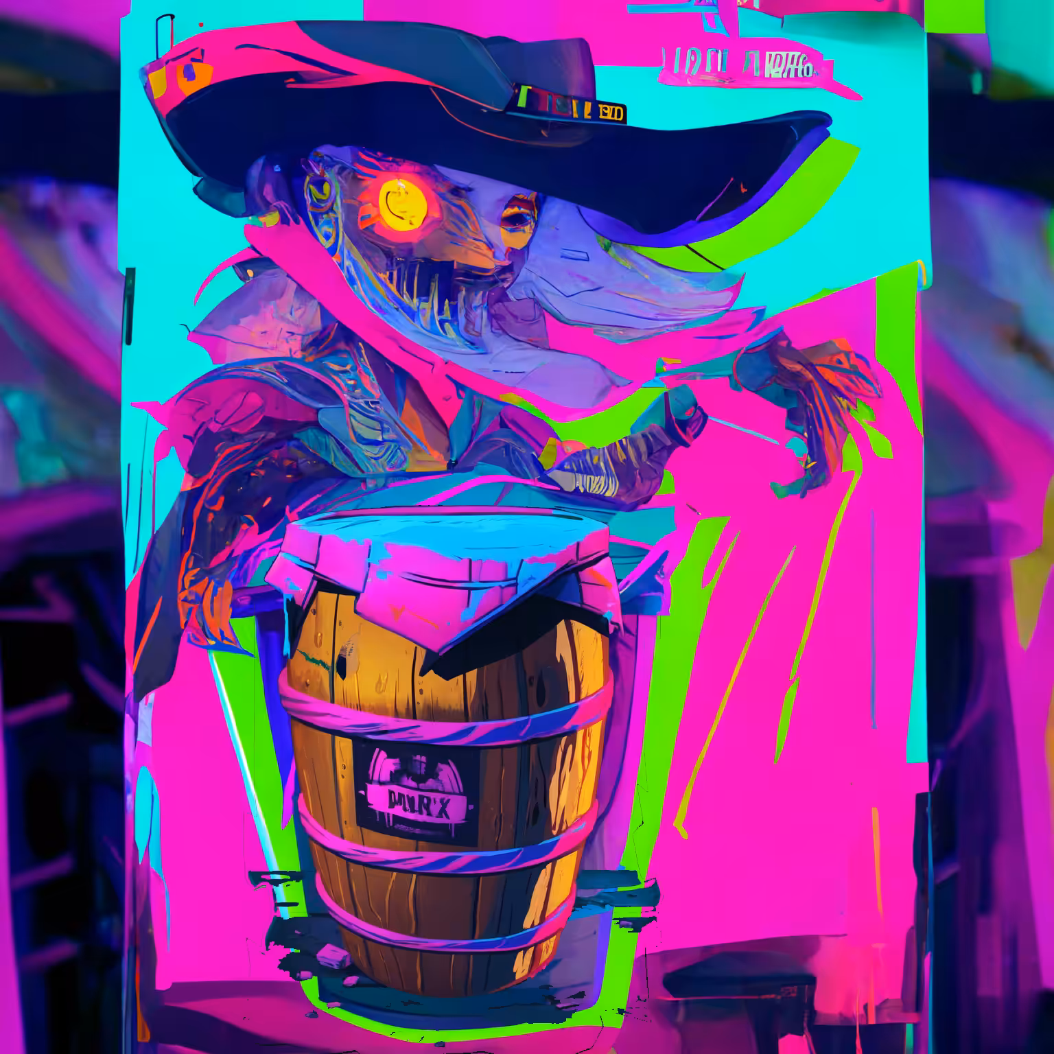 NEW OLD TRASH BARREL GHOST