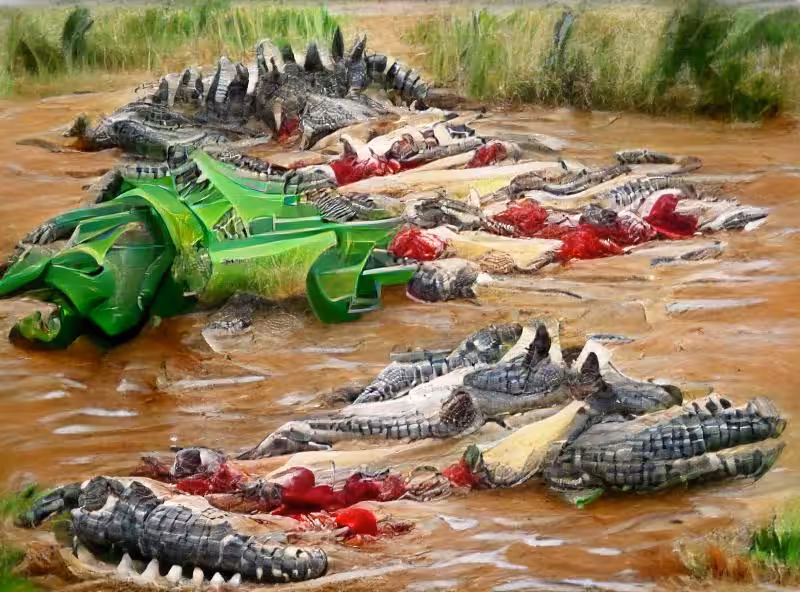 Abraham's First Works: Crocodile Massacre
