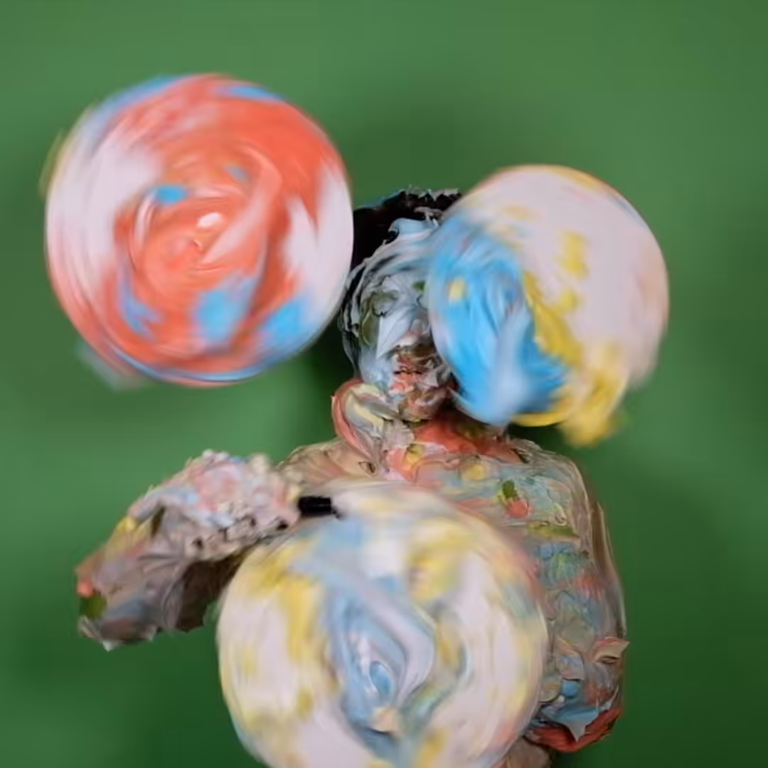 Painterly Biomorphic Humanoid Wearable Canvas
