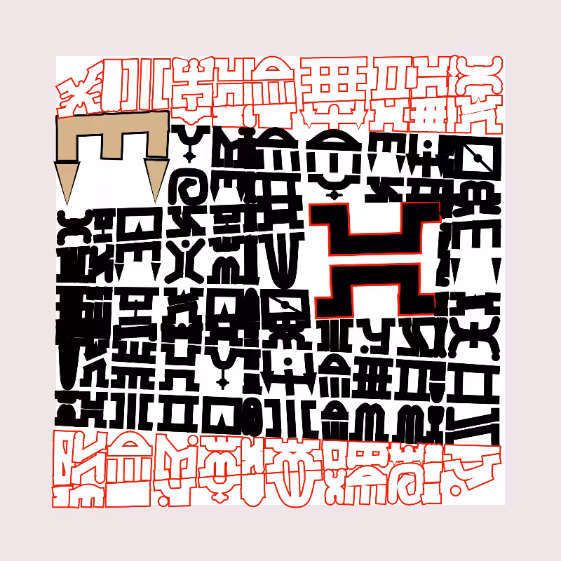 "Alphabetic ancestral signs" - (Matrix v3) #25