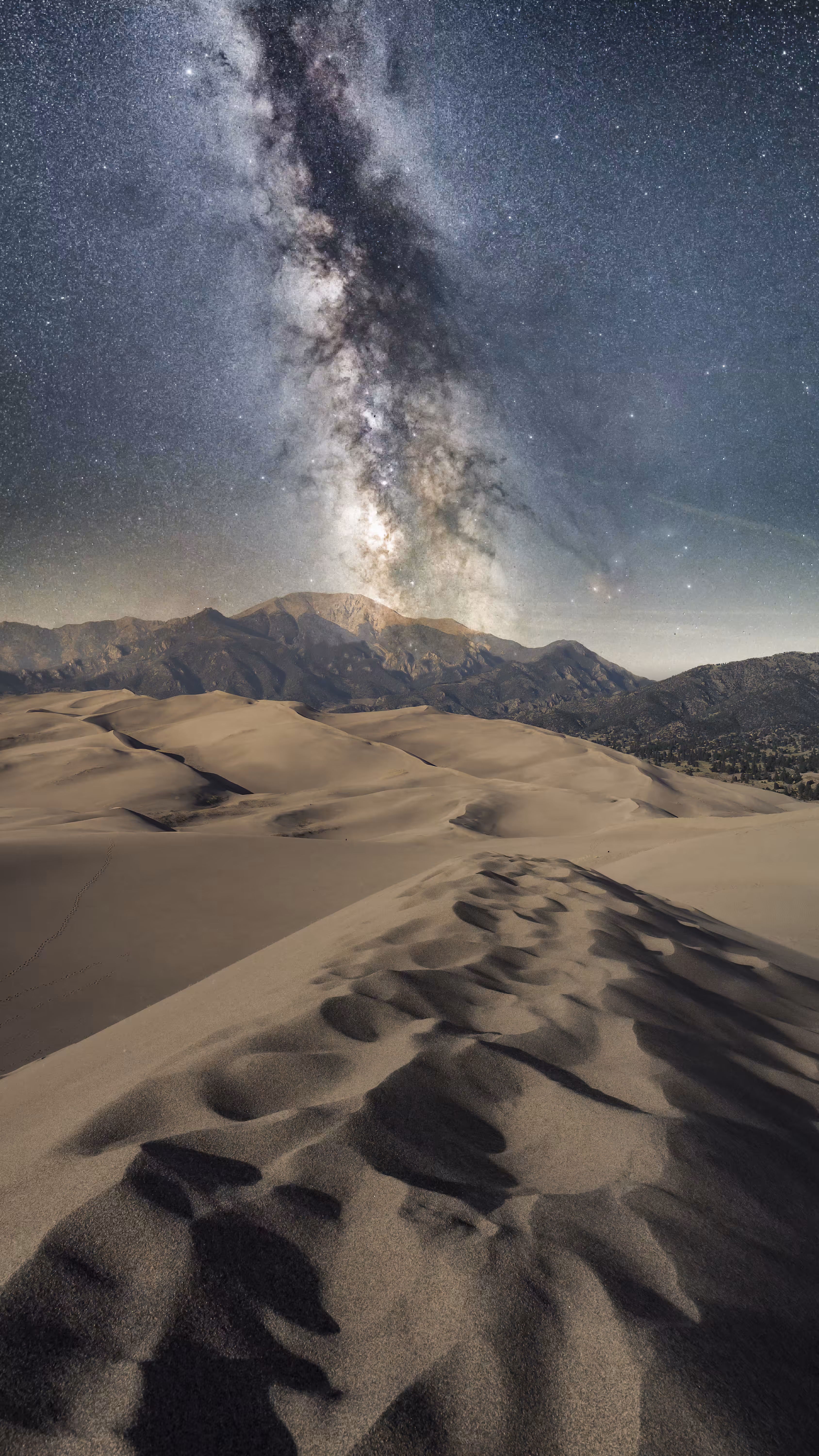 Night Sky Over the Dunes 