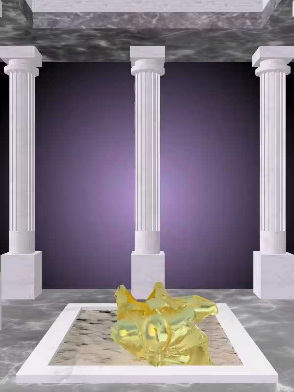 HeavenComputer: The Athletic Green-Golden Goblet Woman #2187
