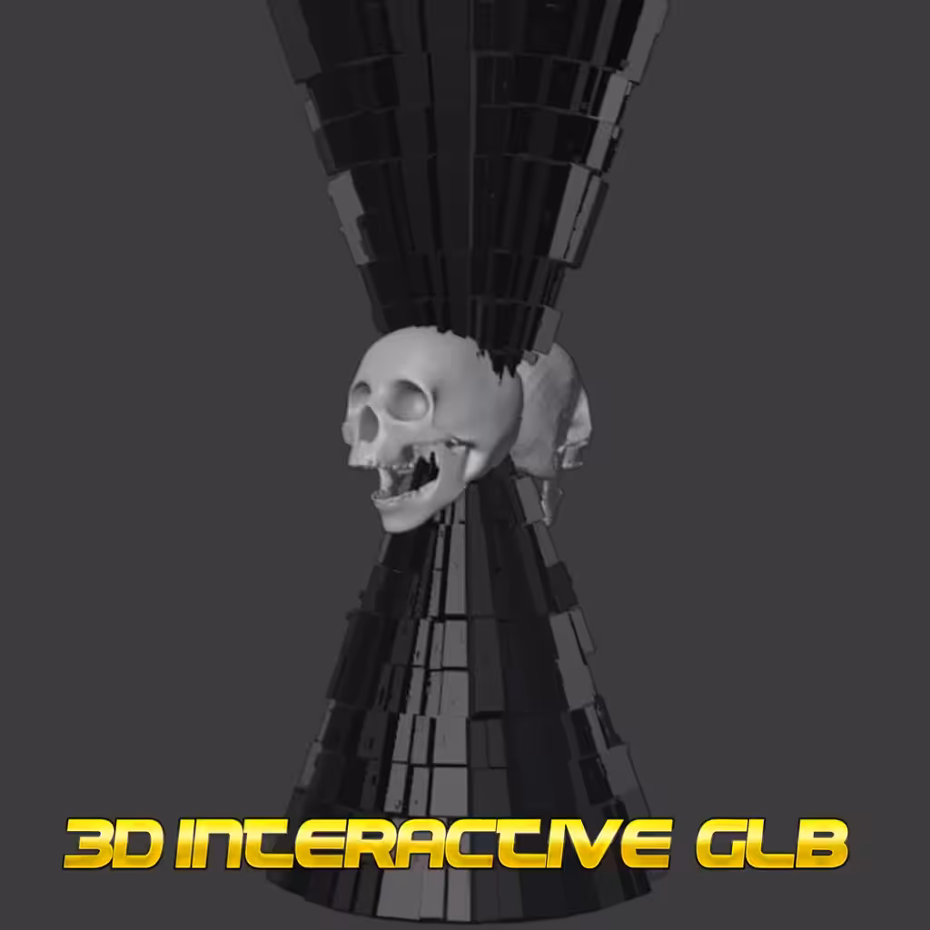 3d Interactive Skull ( Cone )