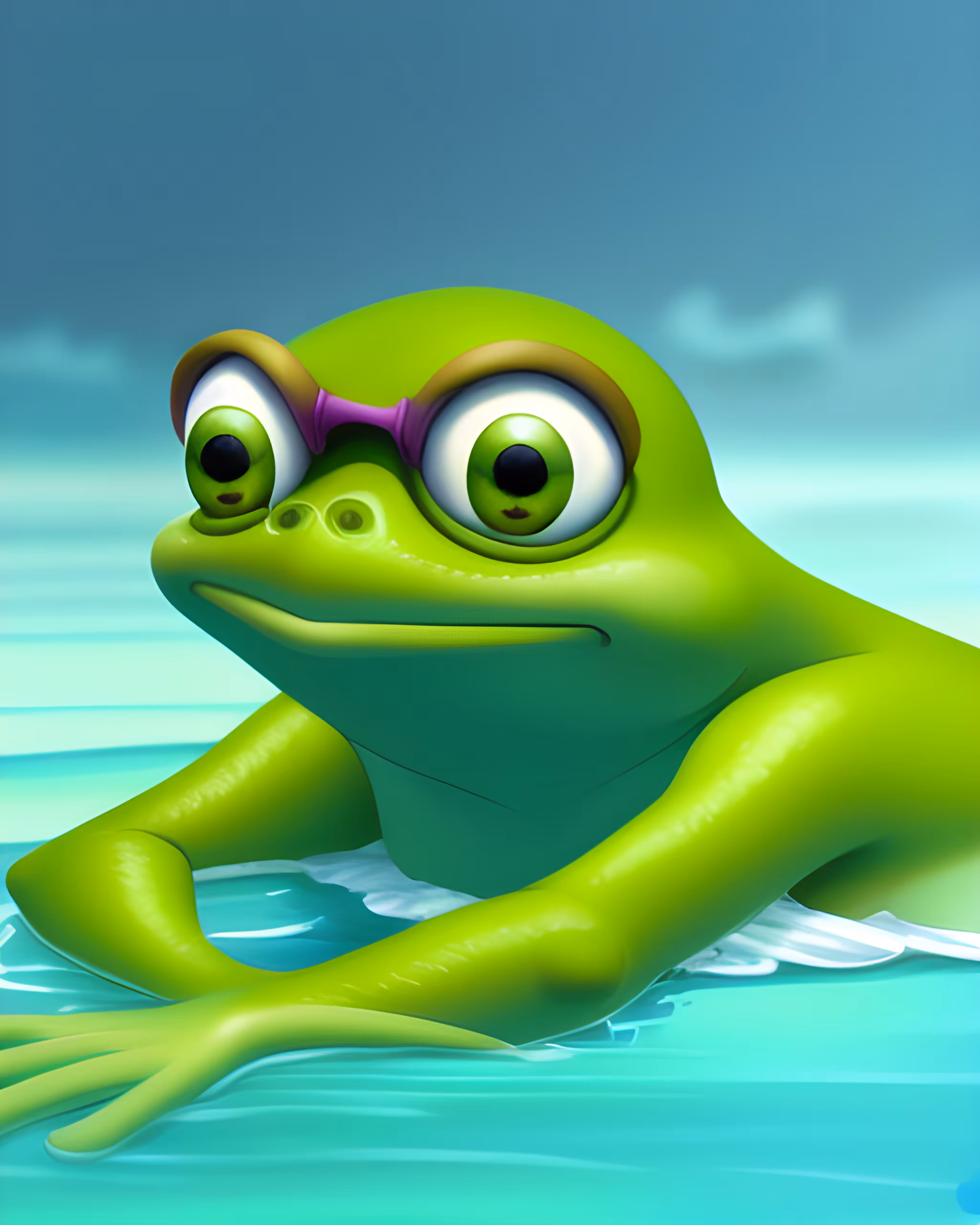 PEPE swimming 