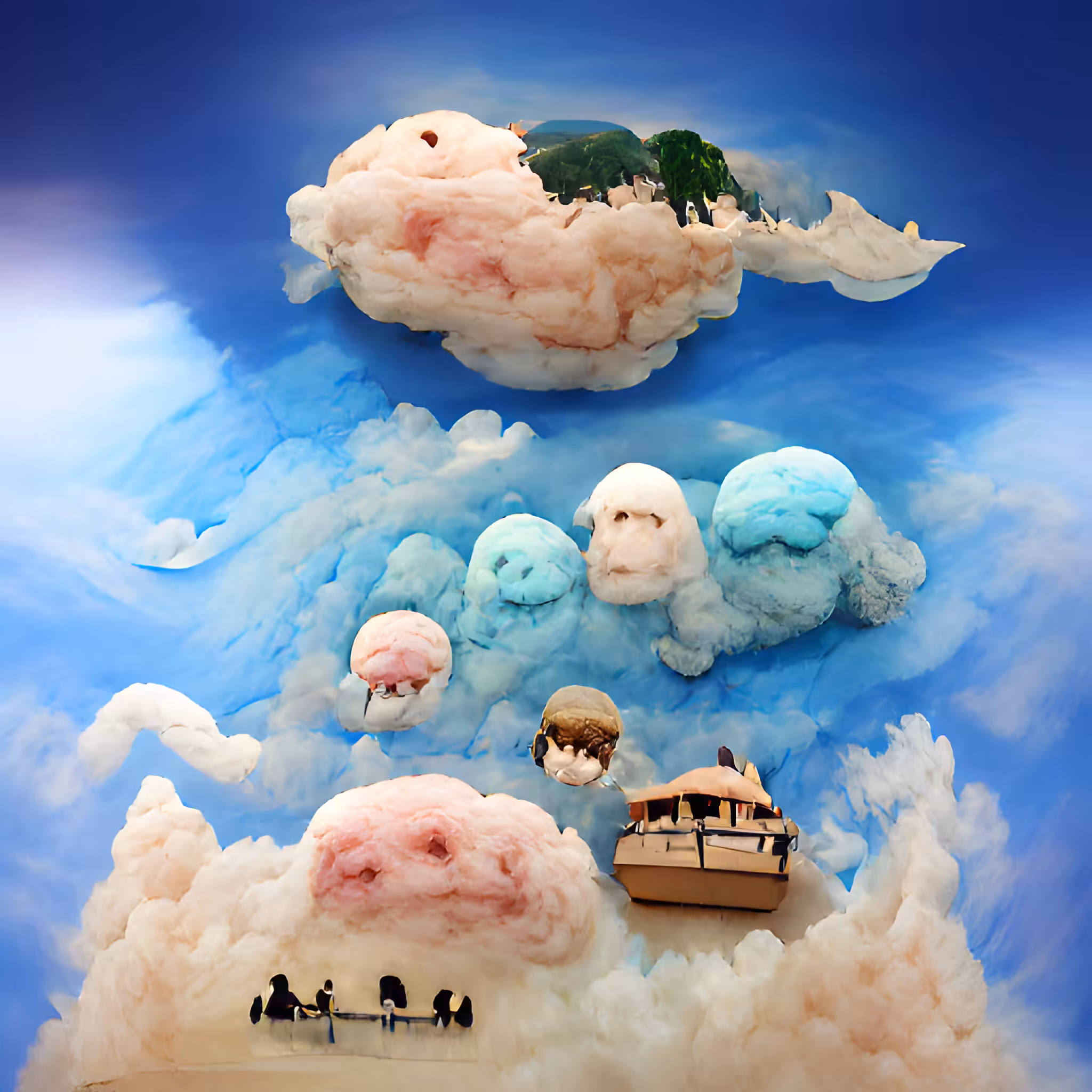 Cotton Candy Landscape #03
