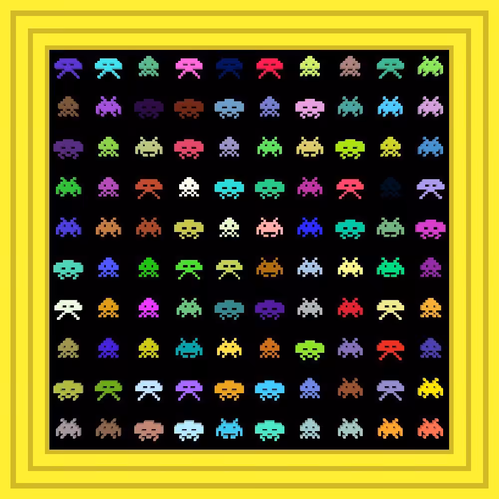 gold :: Procedural Symbols (👾) #400/1000