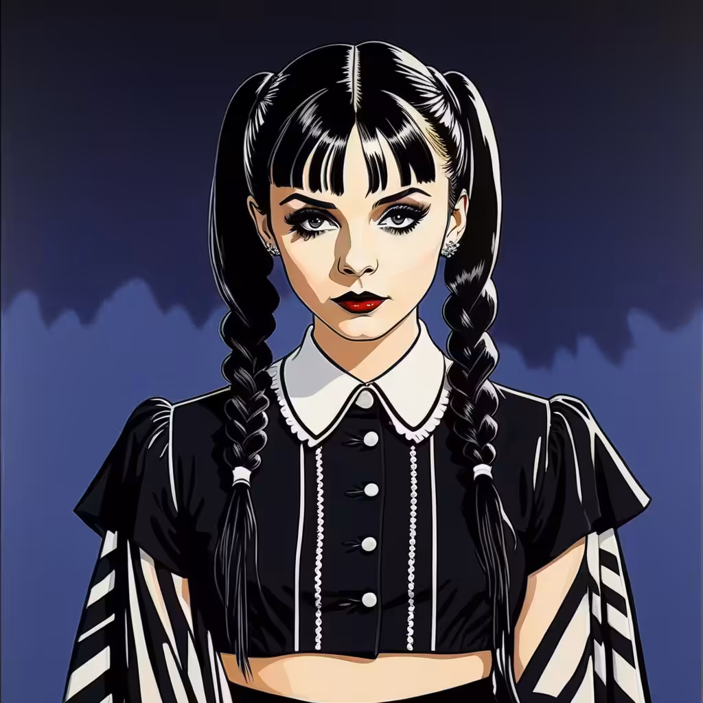 Addams go Pop Art: Wednesday goes Pop #6