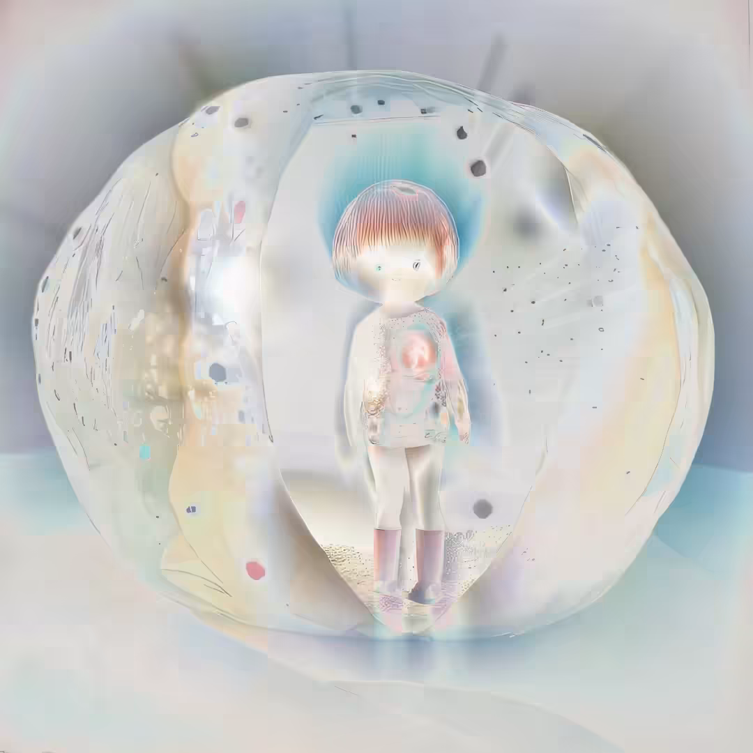 love lies inside the light of a bubble - nurture