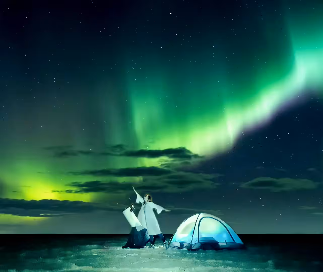 dancing with auroras...