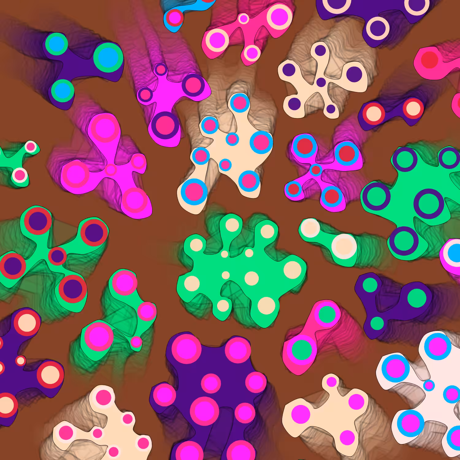 Geometric colorful shapes #1