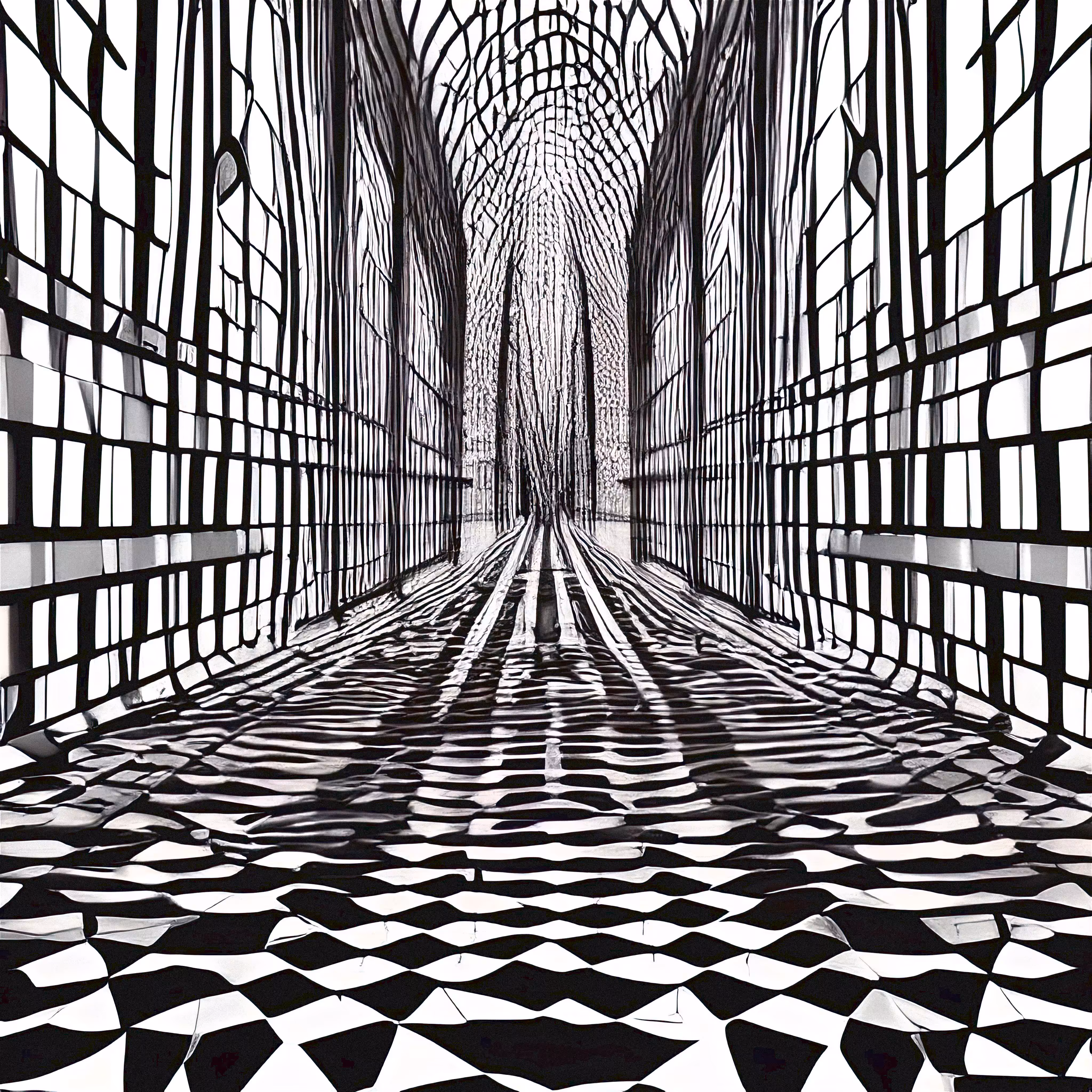 Silk Stained Glass #11