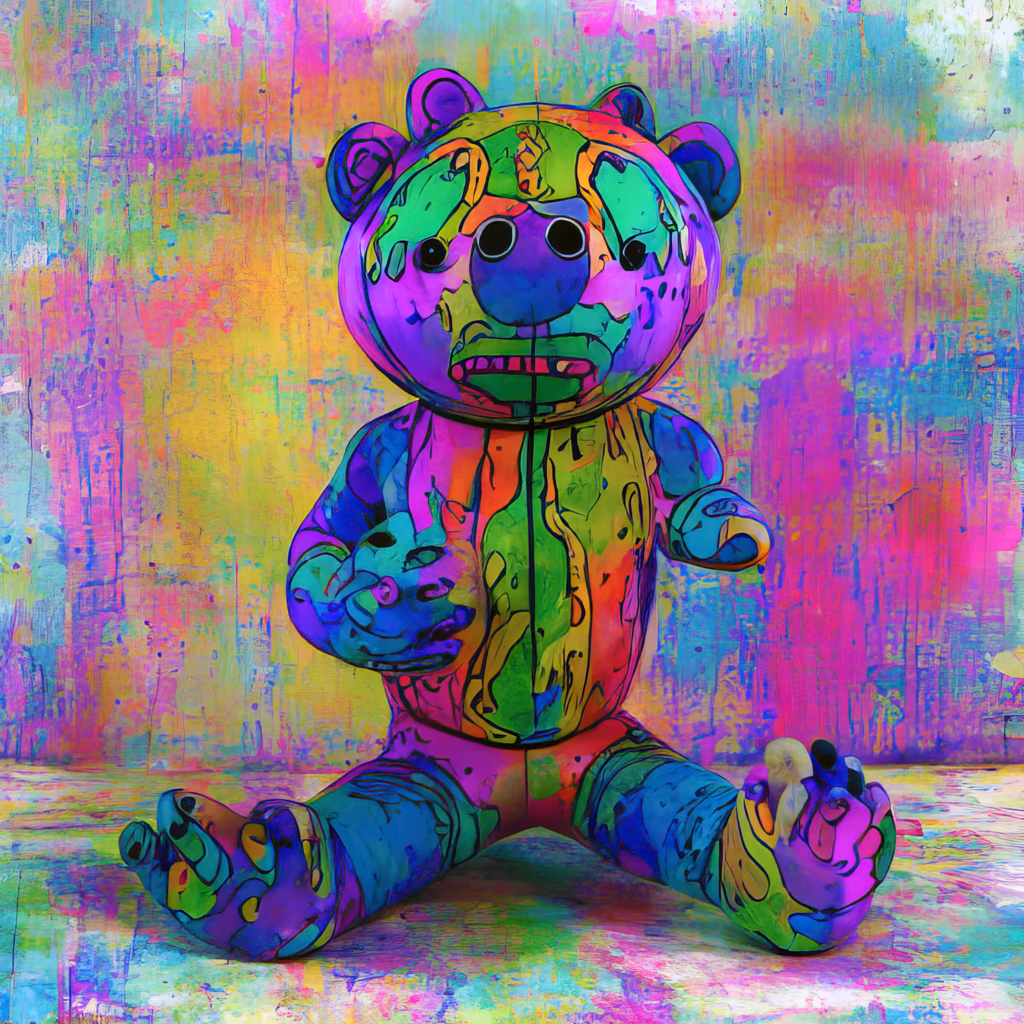 Ai Bear Art from GummyLSD: Karate Karla