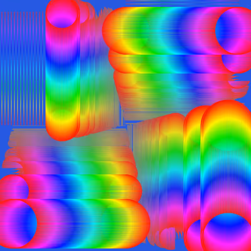 Fibonacci Rainbow Spiral ver3 var11 #4