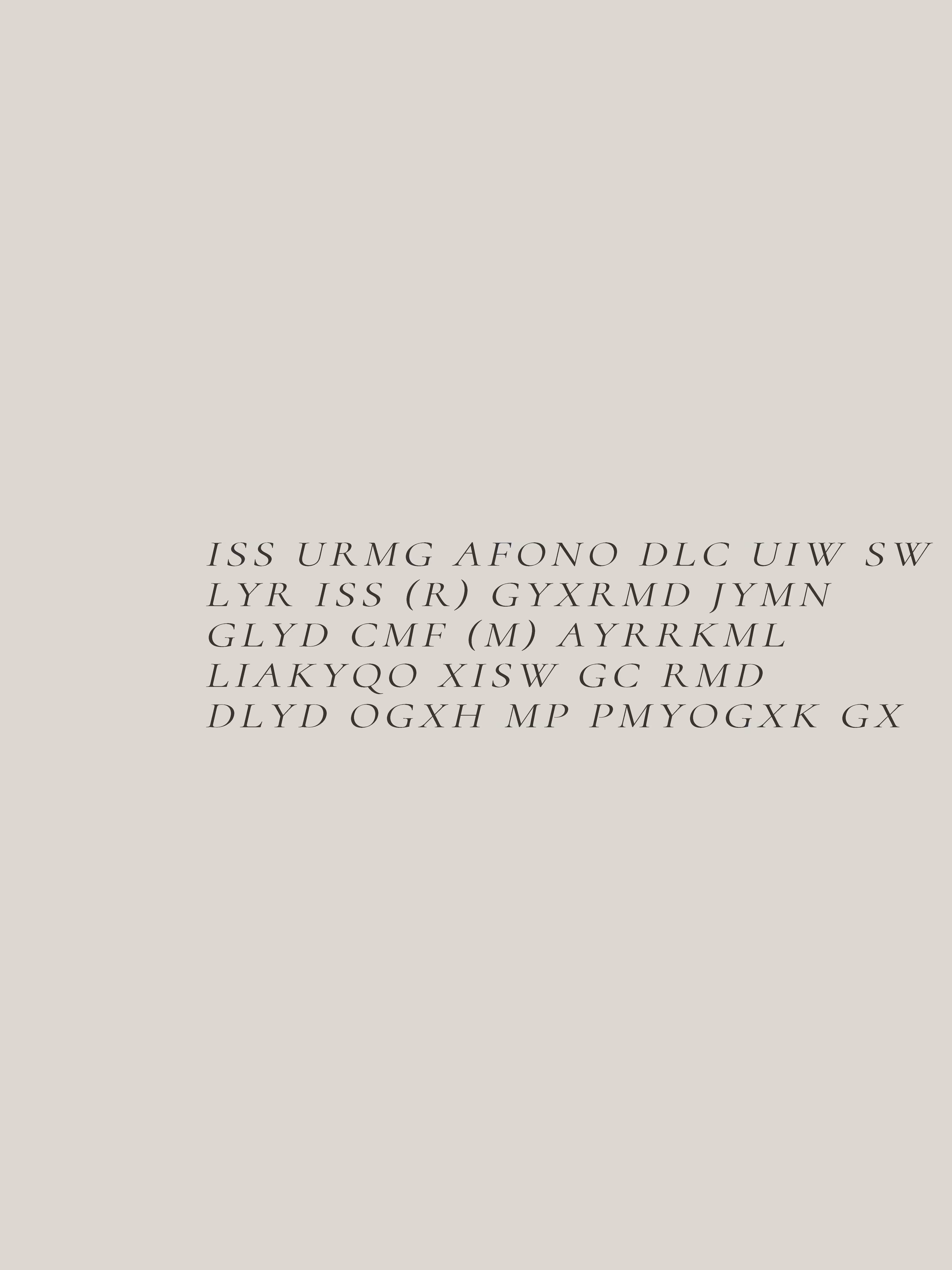 Cryptopoem 1