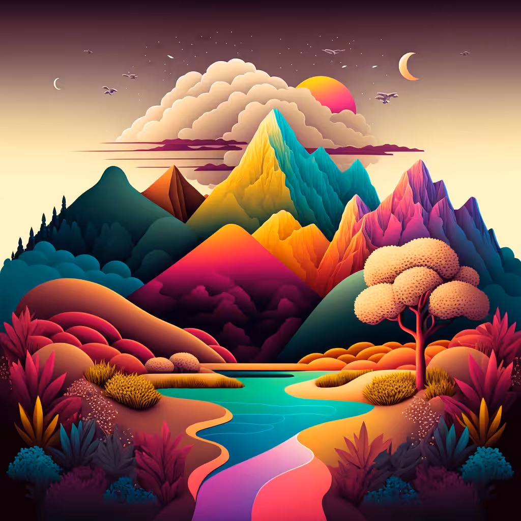 Psychedelic Landscape #62