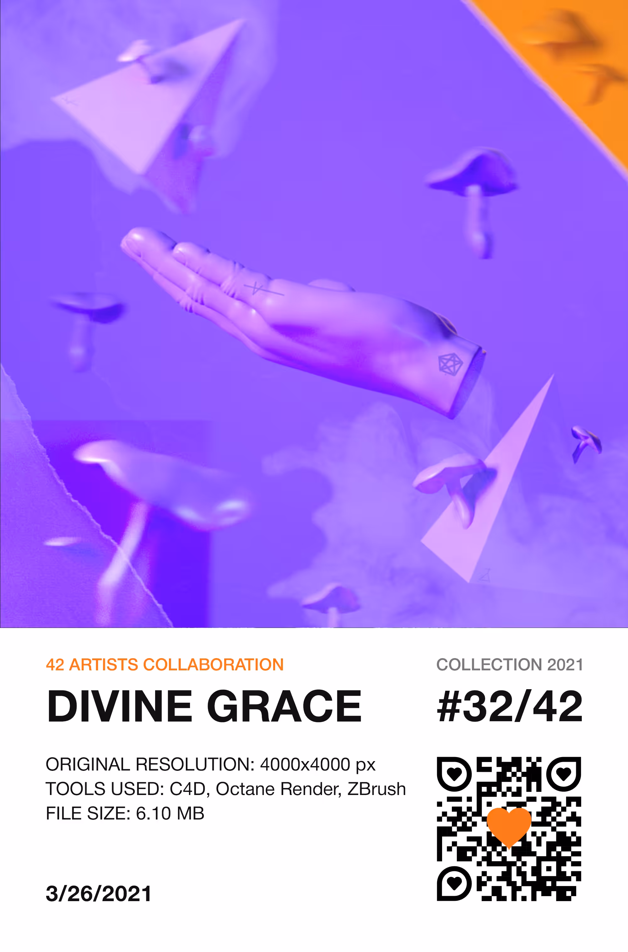 42 Artists Collaboration: 32/42  — DIVINE GRACE 