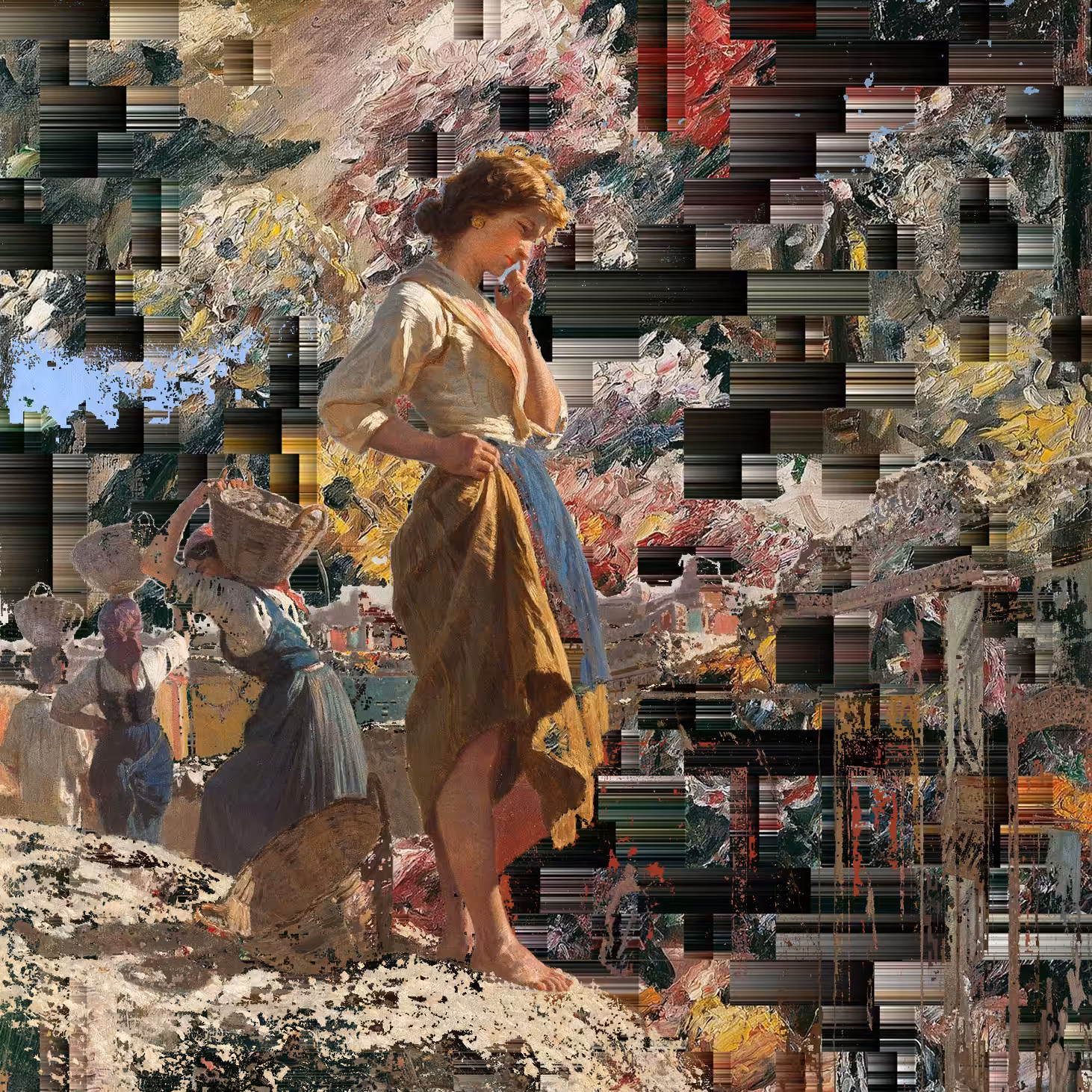 Gli Scavi di Pompei (after Palizzi)