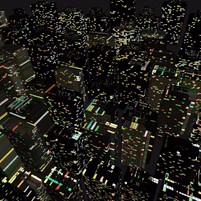 Night city glow #28