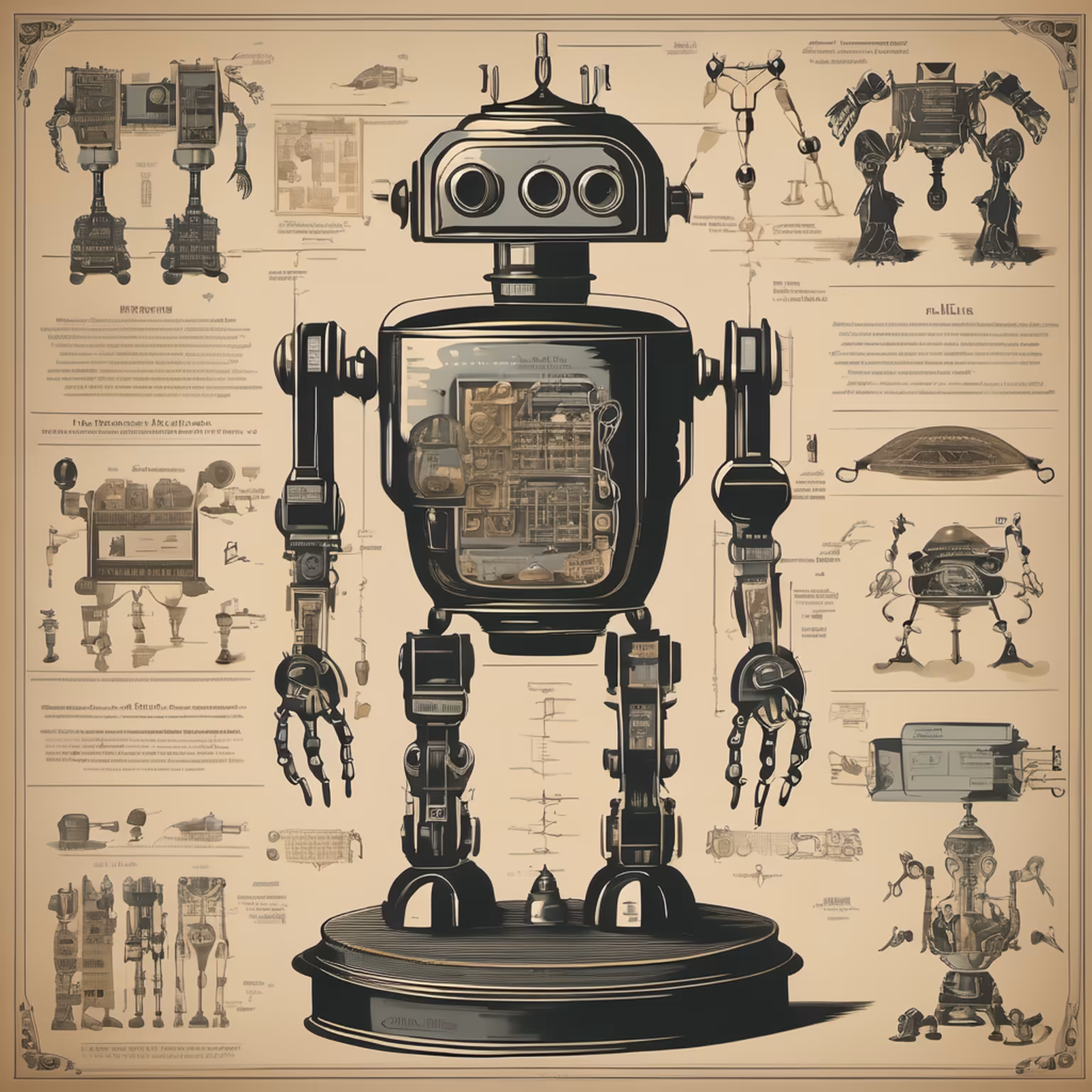 STUDIES ON ROBOTS - 19TH CENTURY #14