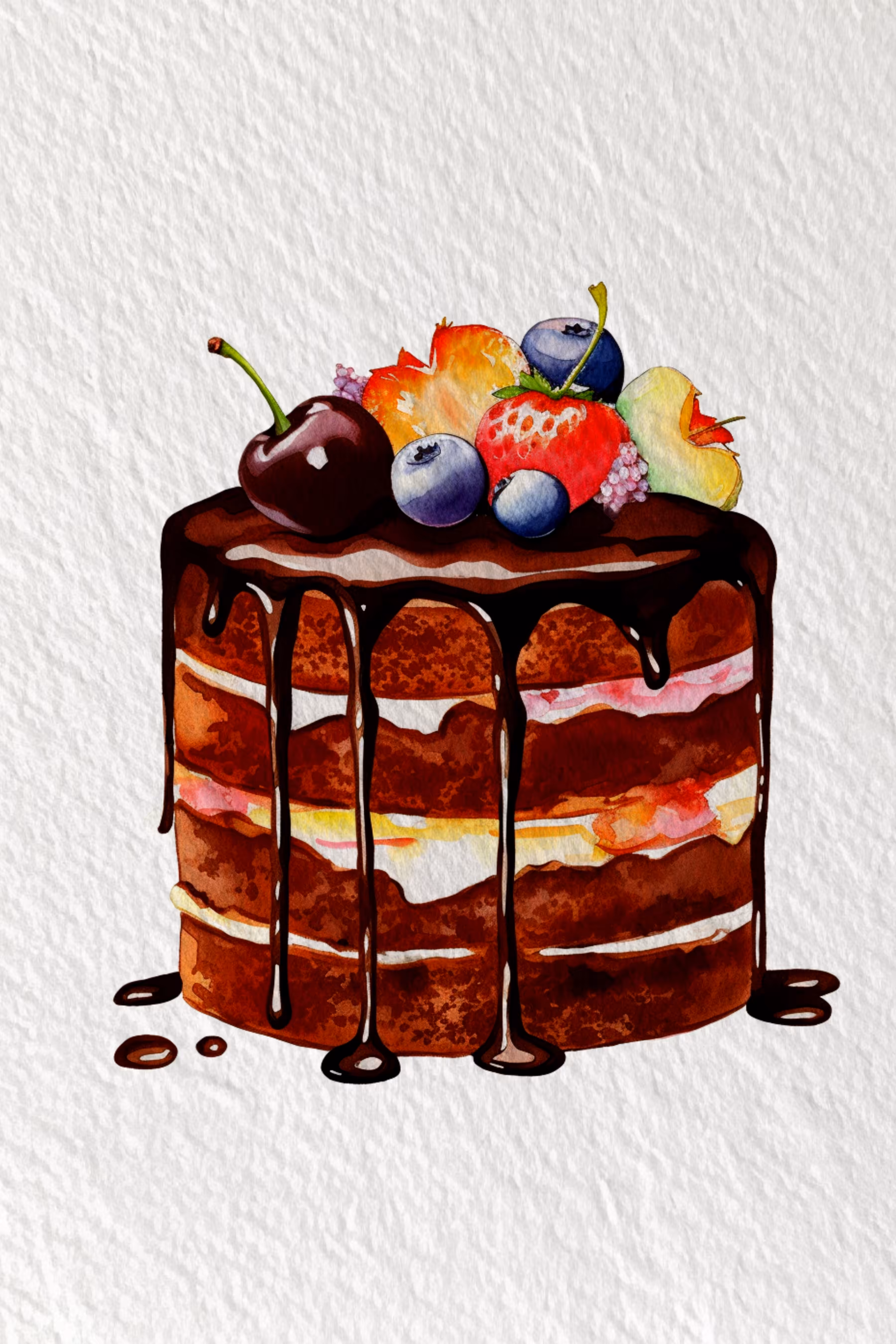 Choco Berry Cake