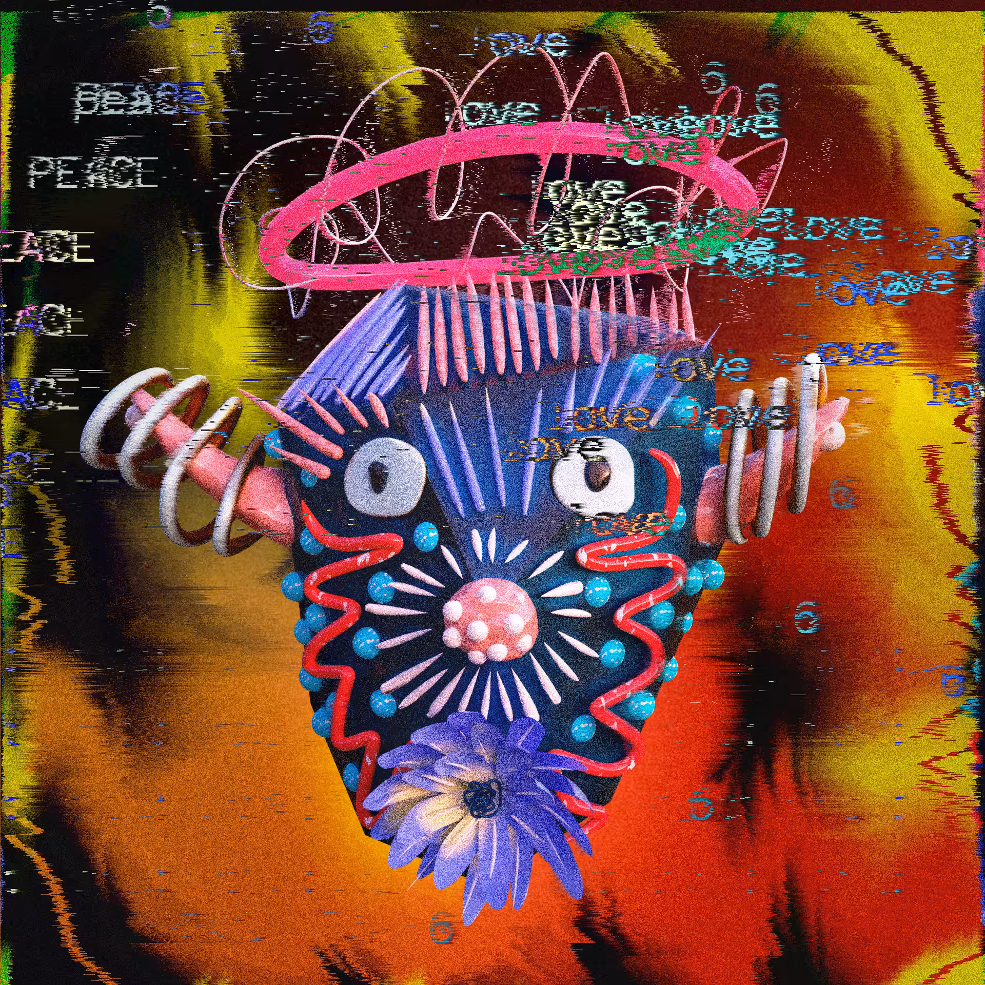 DEMONIC HIPPIE ROBOT