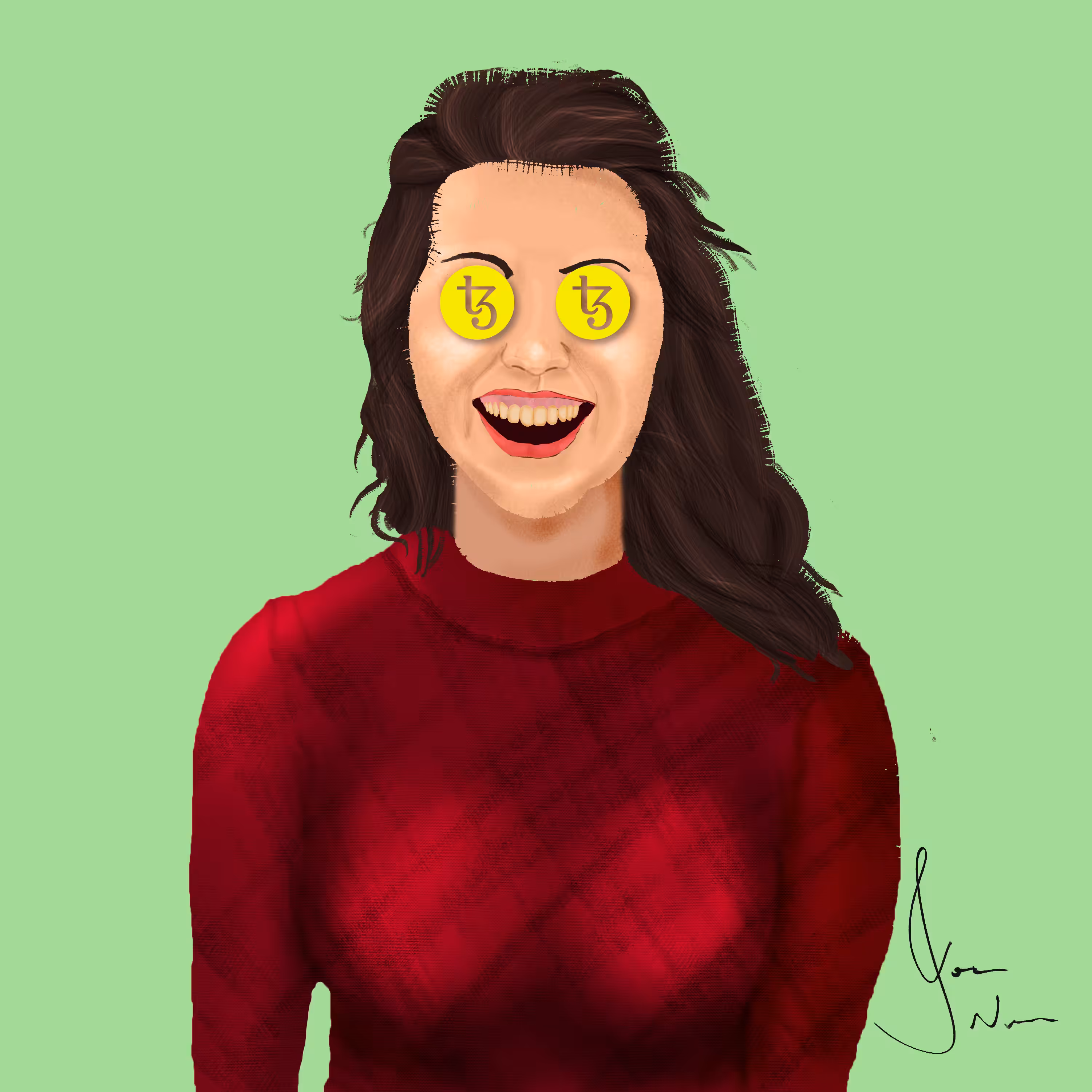 Bullish Girl #High4Tezos