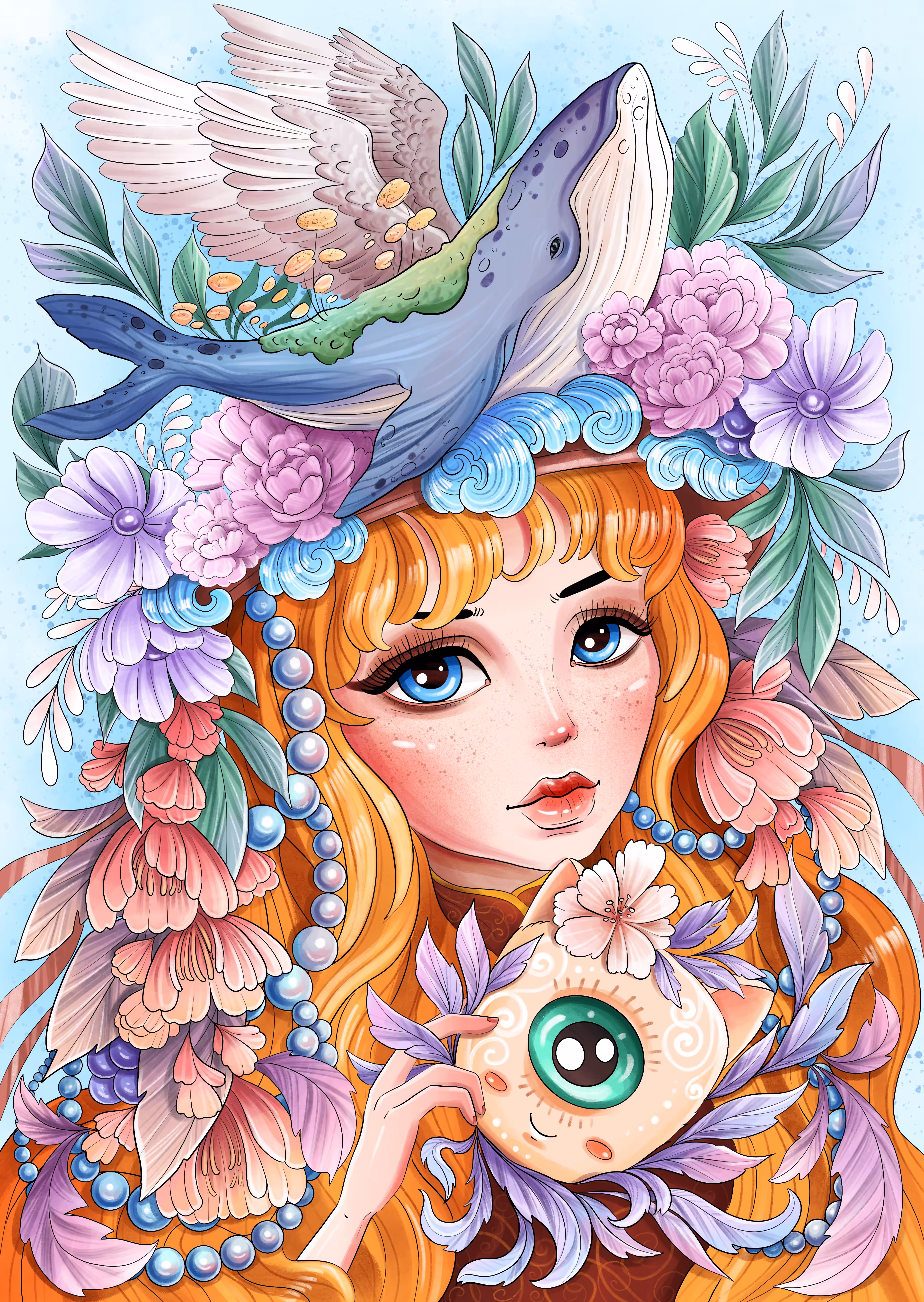 Girl with mask