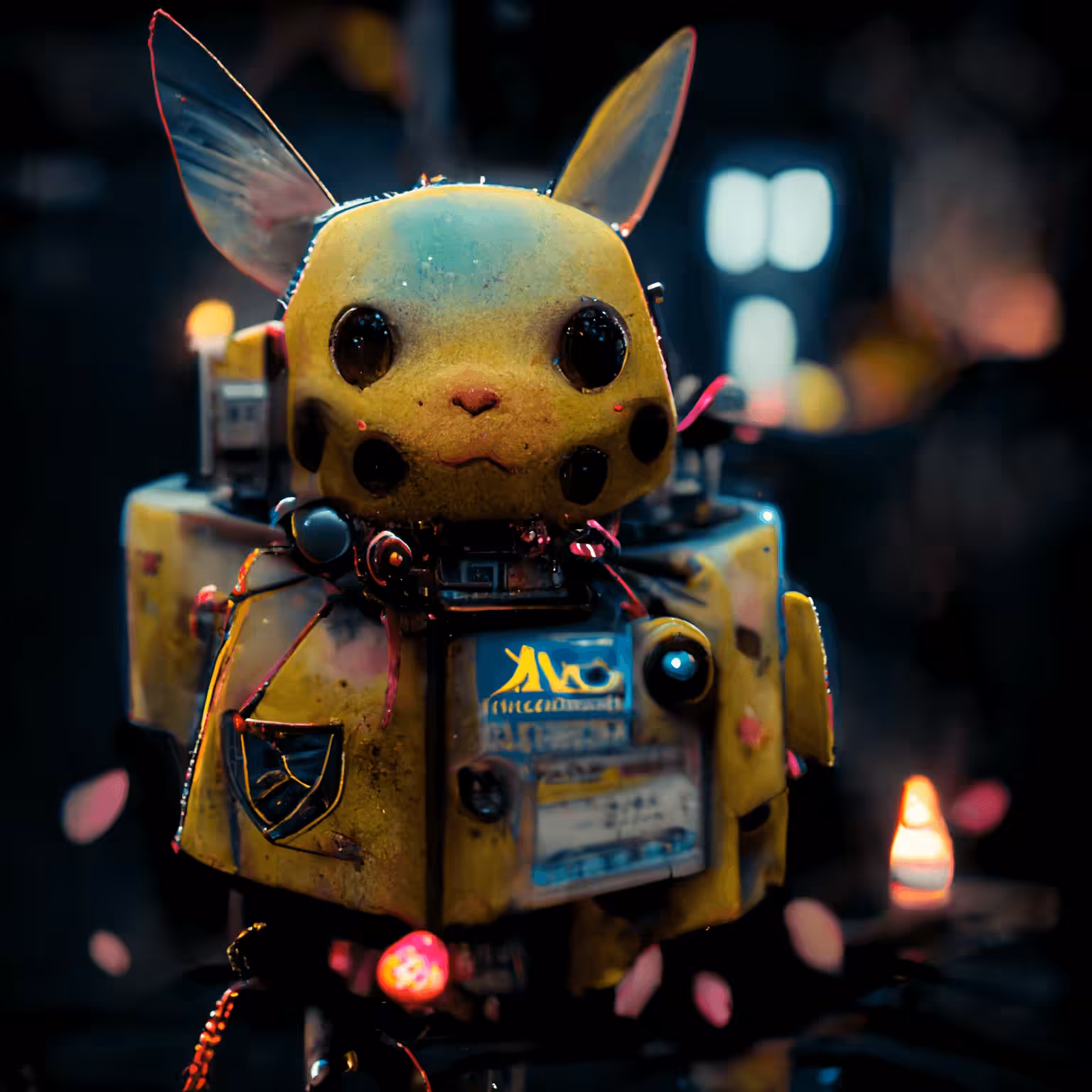 Cyberpunk journey: Cyber Pikachu