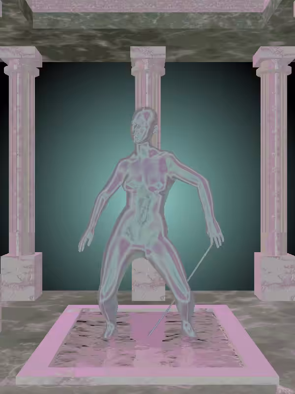 HeavenComputer: The Dancing Ethereal Blue Woman #3141