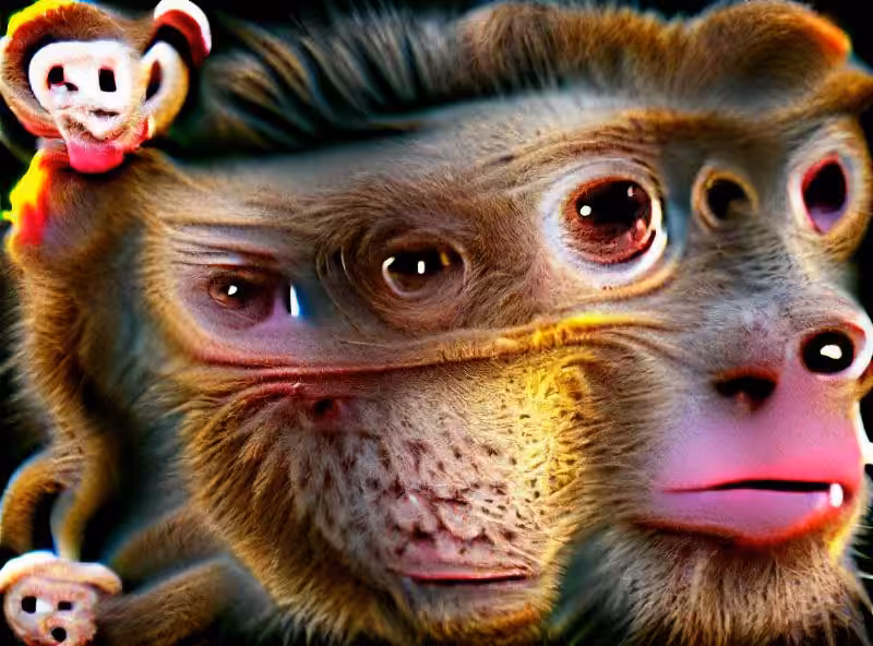 Abraham's First Works: monkey see monkey do