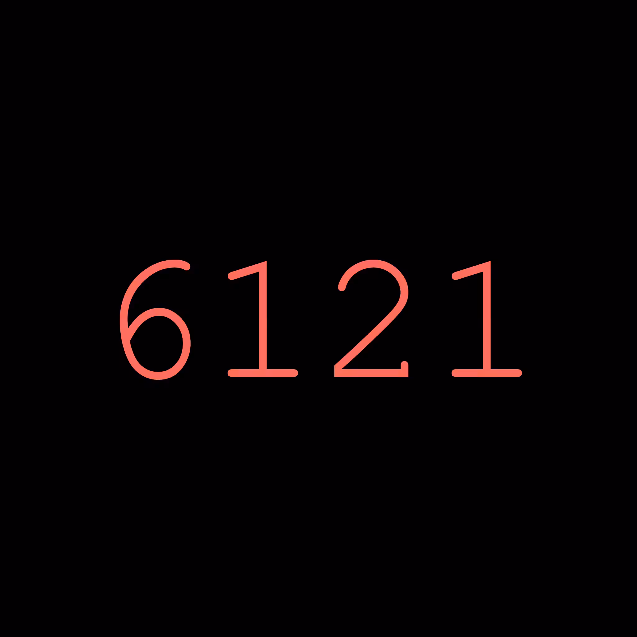 6121